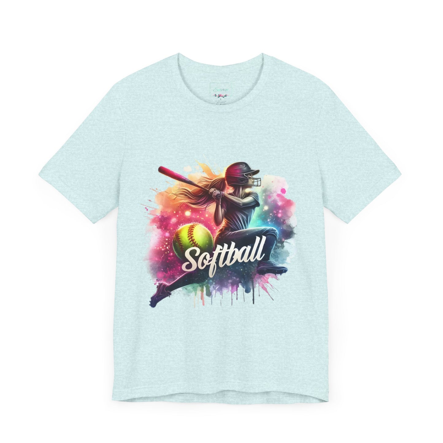 Paint splashed softball swing Jersey Tee
