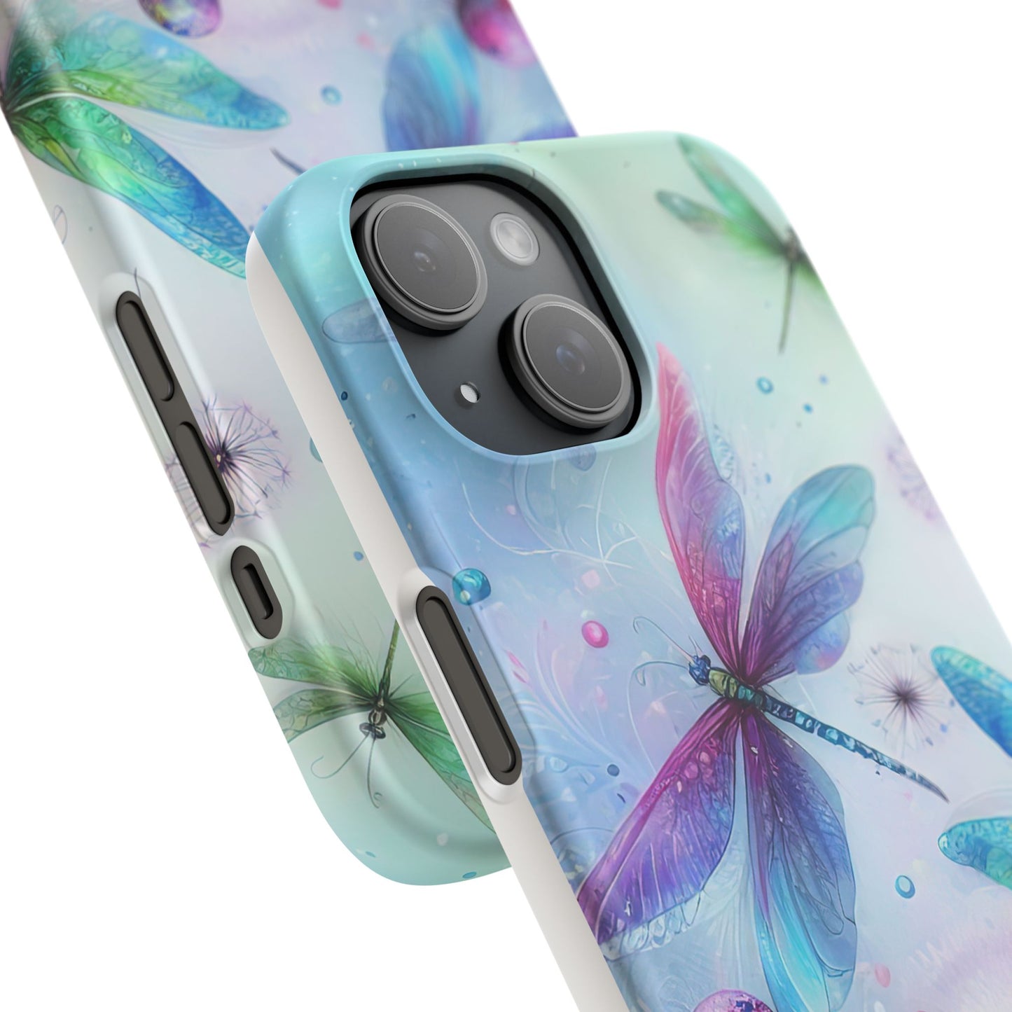 Watercolor Pastel Dragonflies Snap Cases