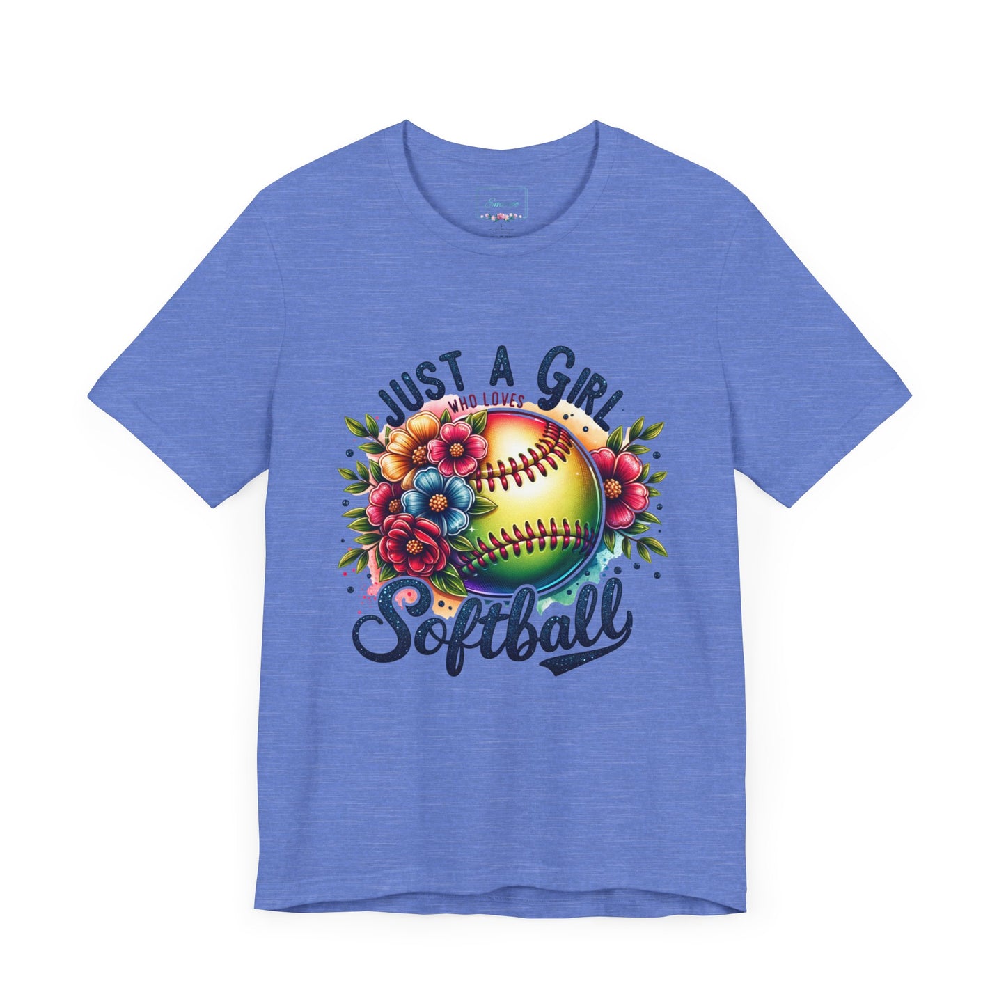 Just a girl who loves softball t-shirt
