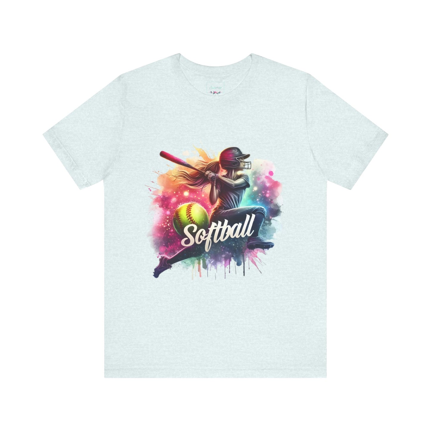Paint splashed softball swing Jersey Tee