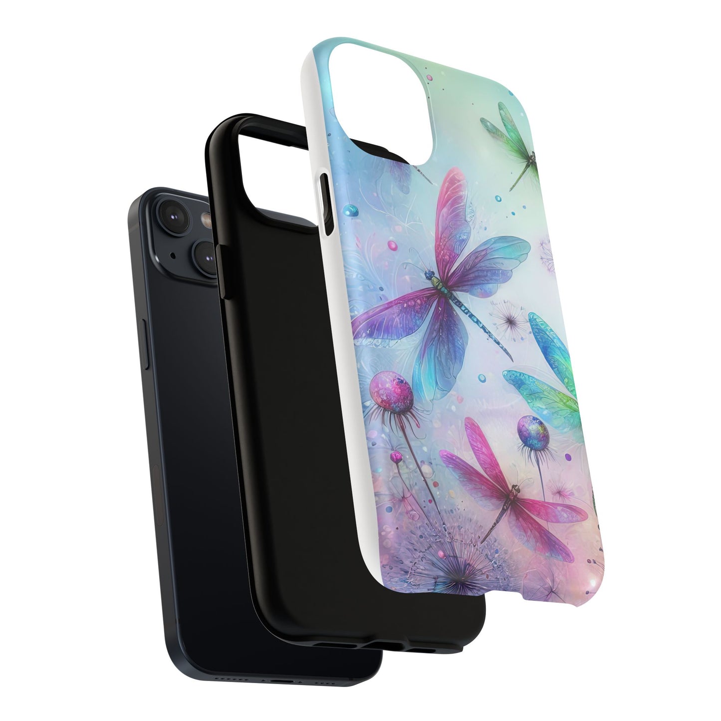 Magnetic Cases - Pastel Watercolor Dragonflies Design