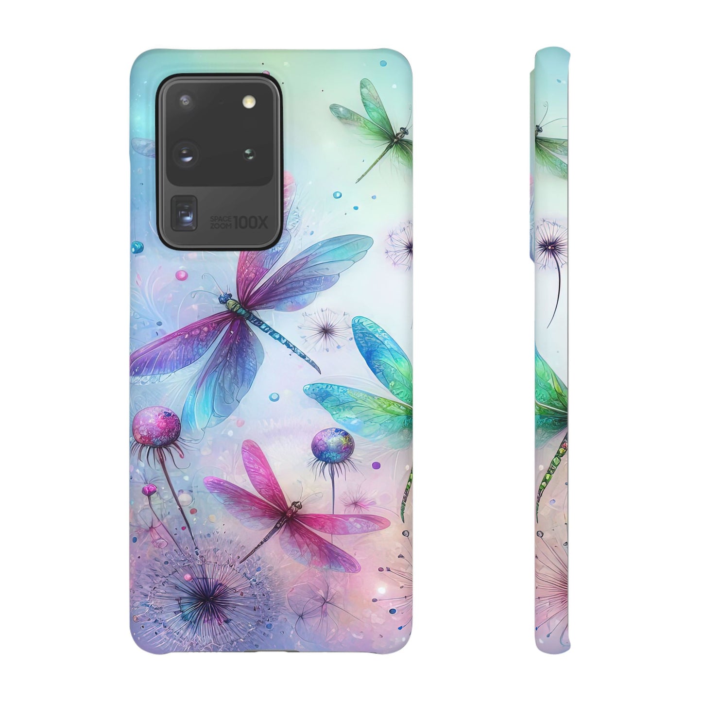 Watercolor Pastel Dragonflies Snap Cases