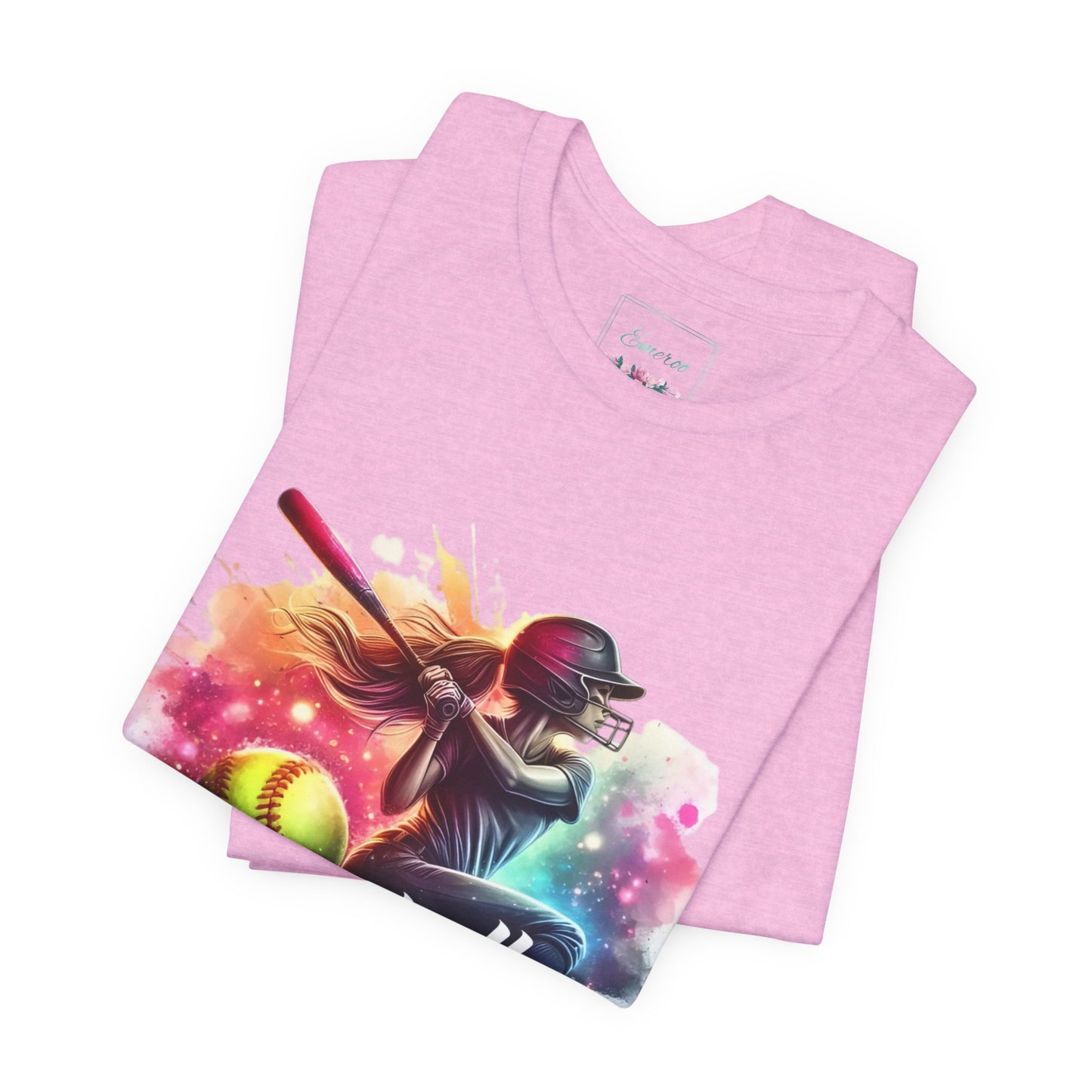 Paint splashed softball swing Jersey Tee
