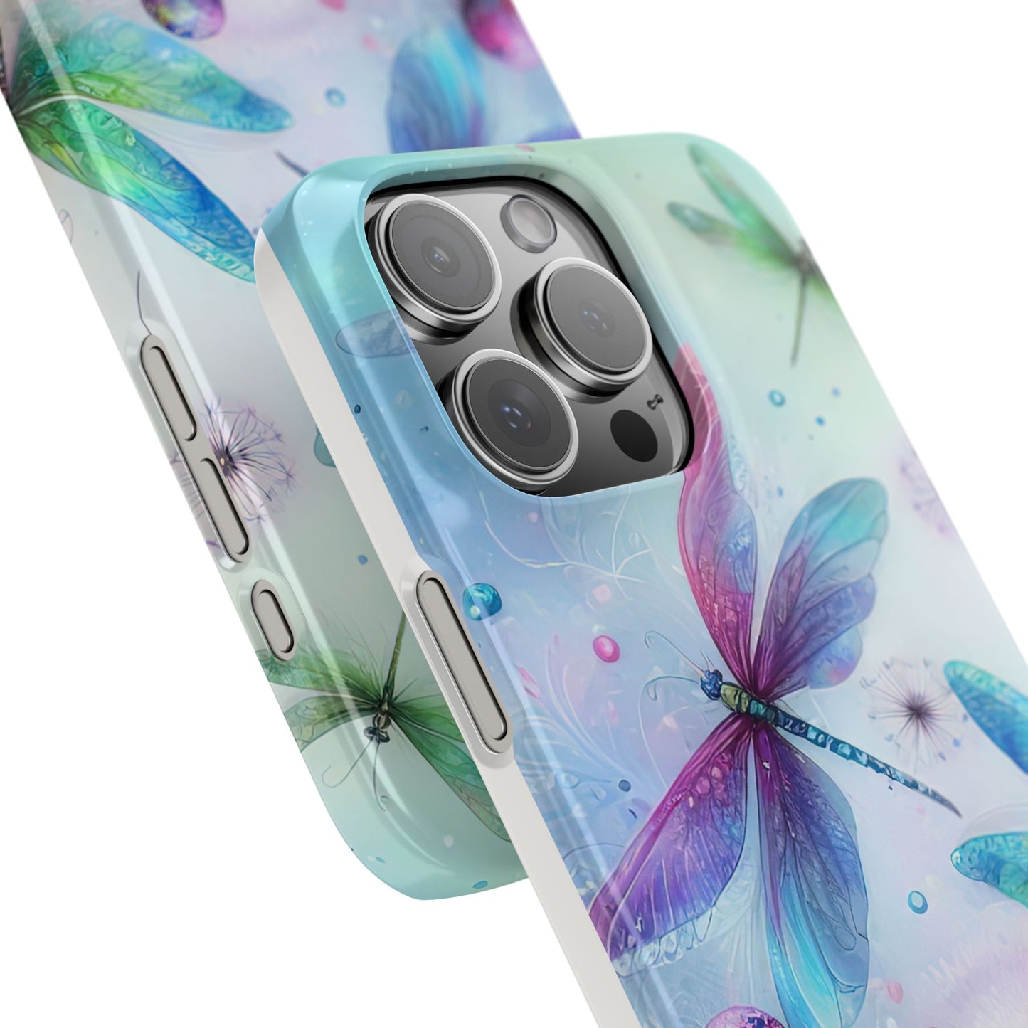 Watercolor Pastel Dragonflies Snap Cases
