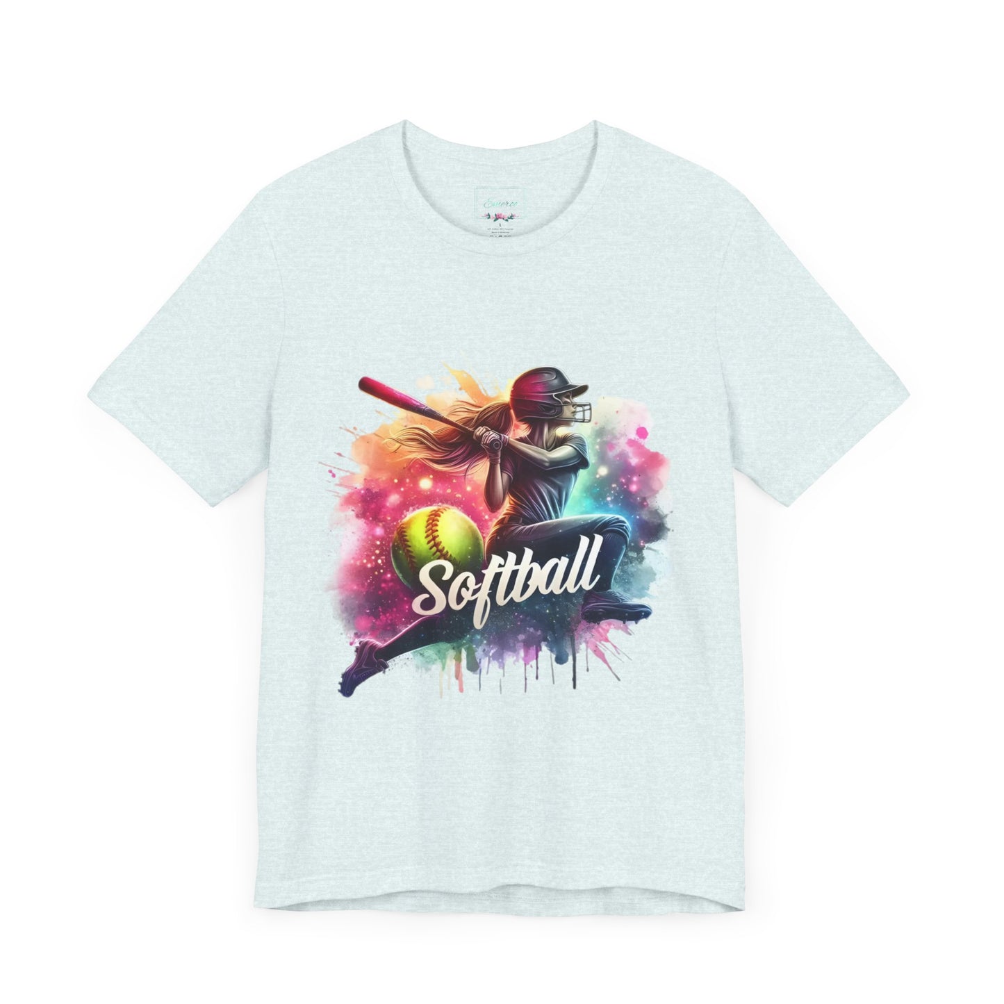Paint splashed softball swing Jersey Tee