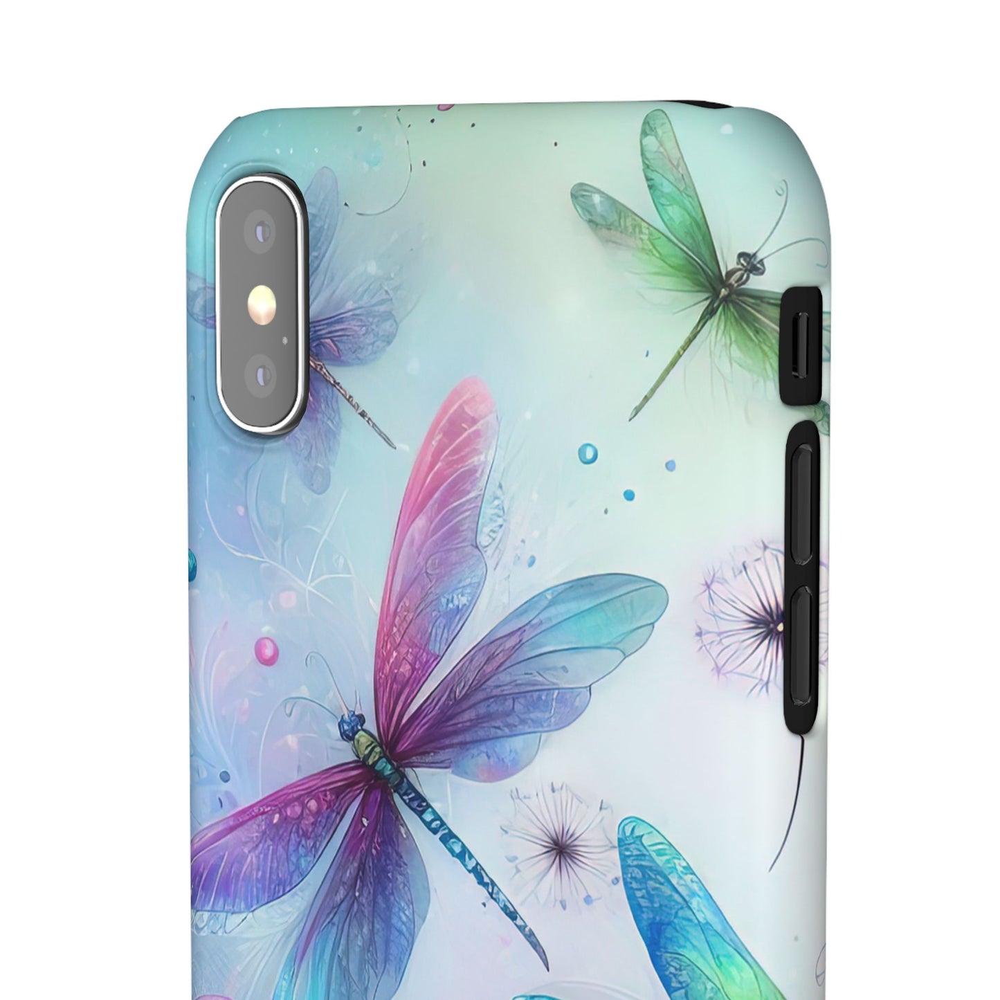 Watercolor Pastel Dragonflies Snap Cases