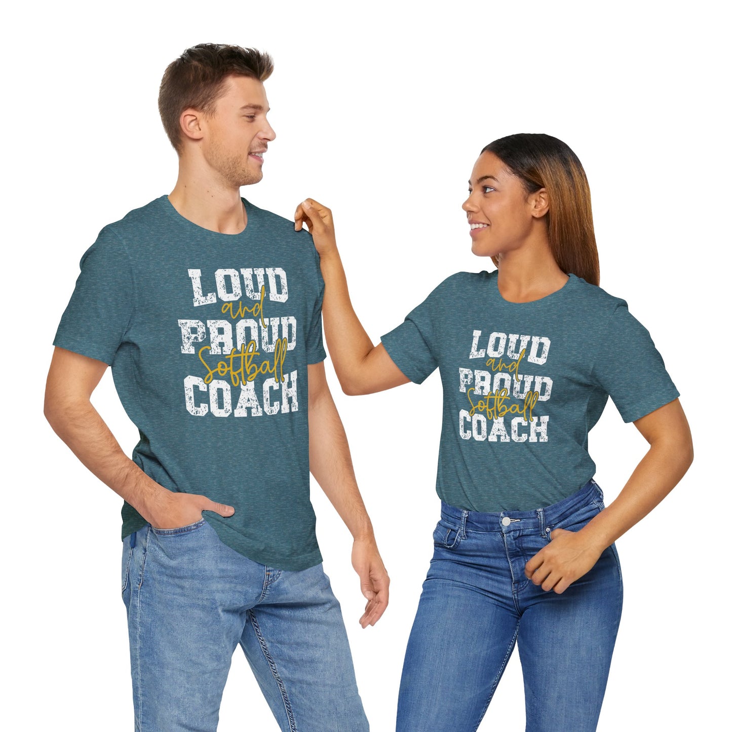 Loud and Proud Softball Coach T Shirt (1)