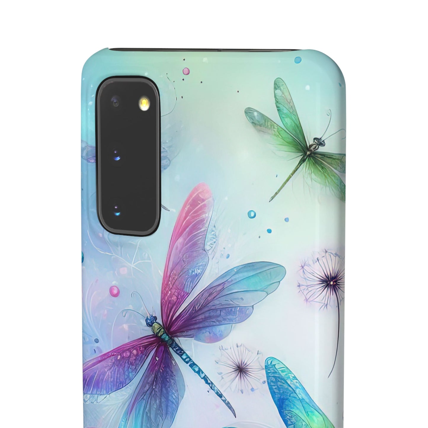 Watercolor Pastel Dragonflies Snap Cases