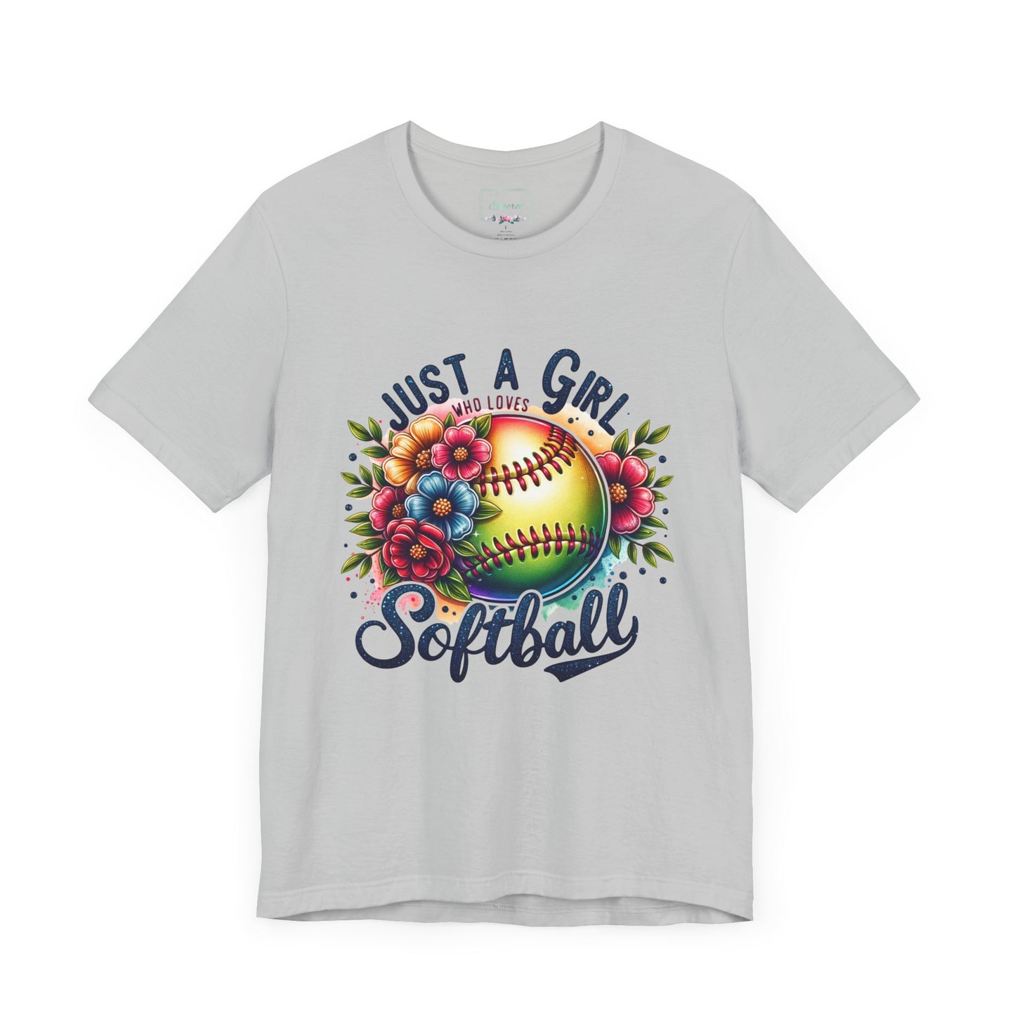 Just a girl who loves softball t-shirt