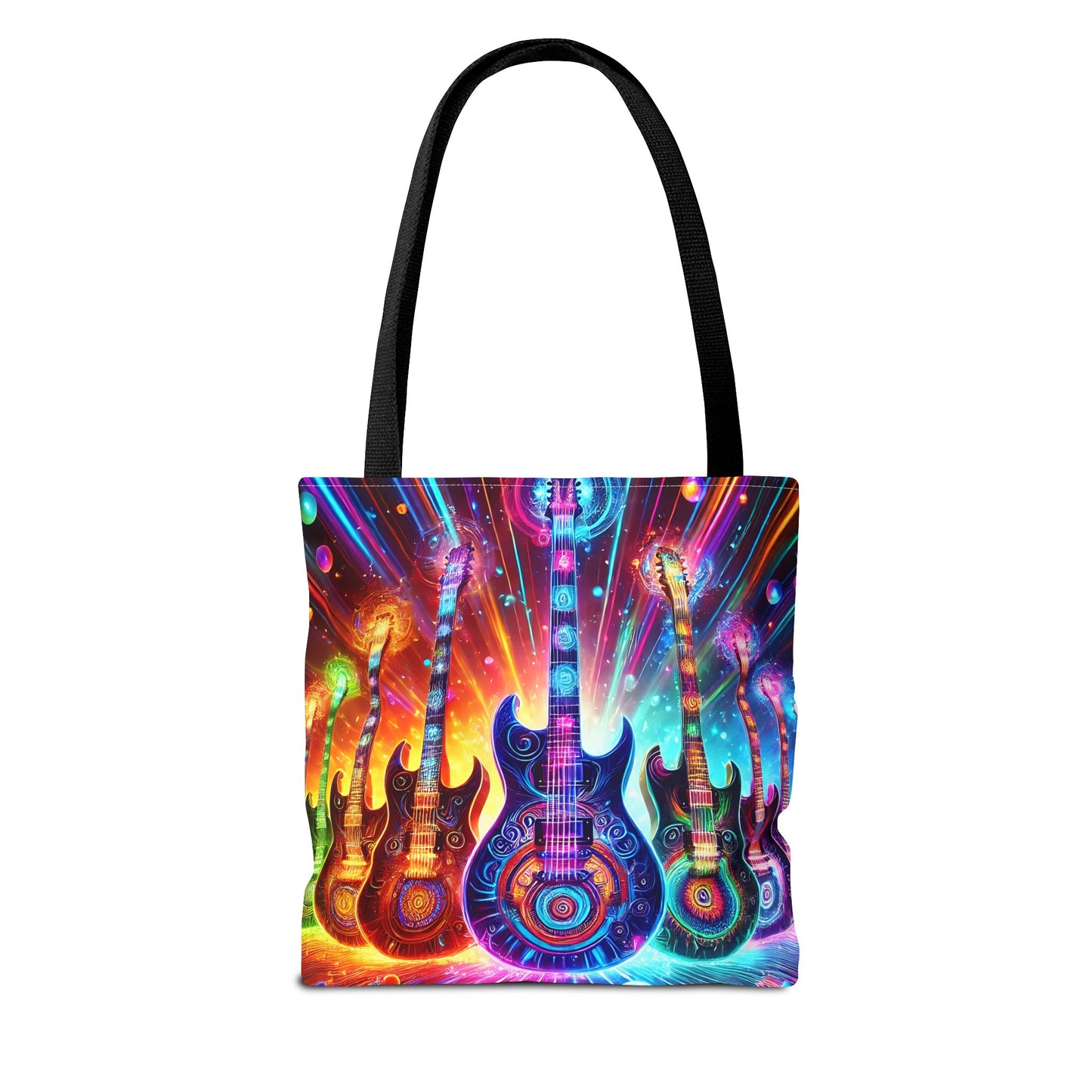 Retro Guitar Tote Bag