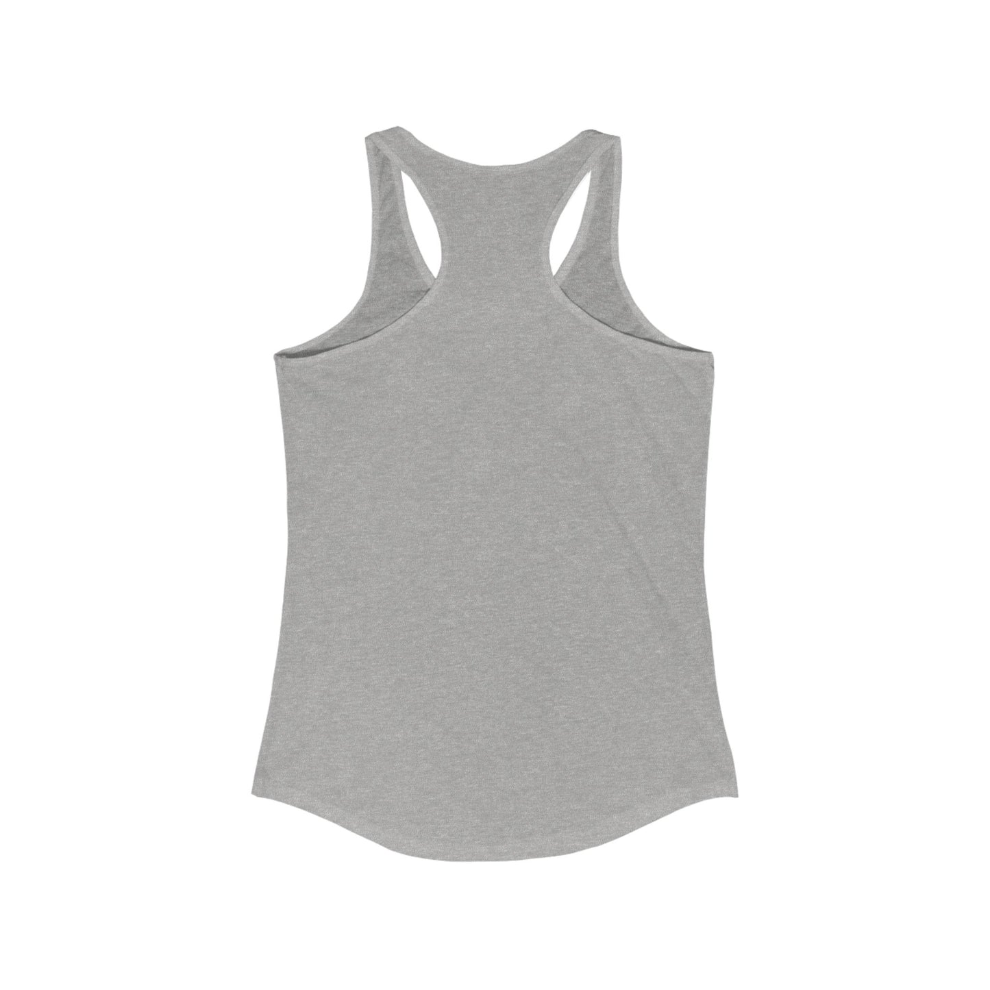 Women's Racerback Tank Softball Coach Hearts Baseball (White)