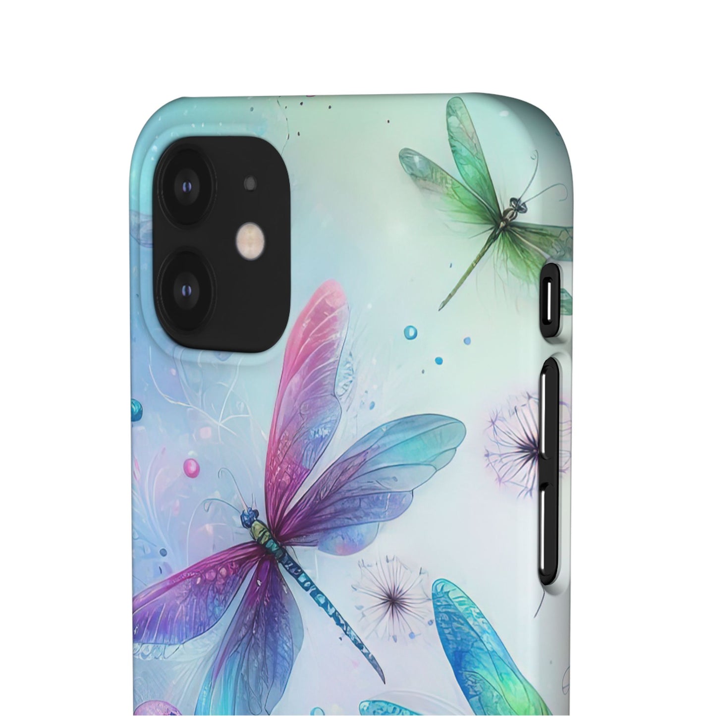 Watercolor Pastel Dragonflies Snap Cases
