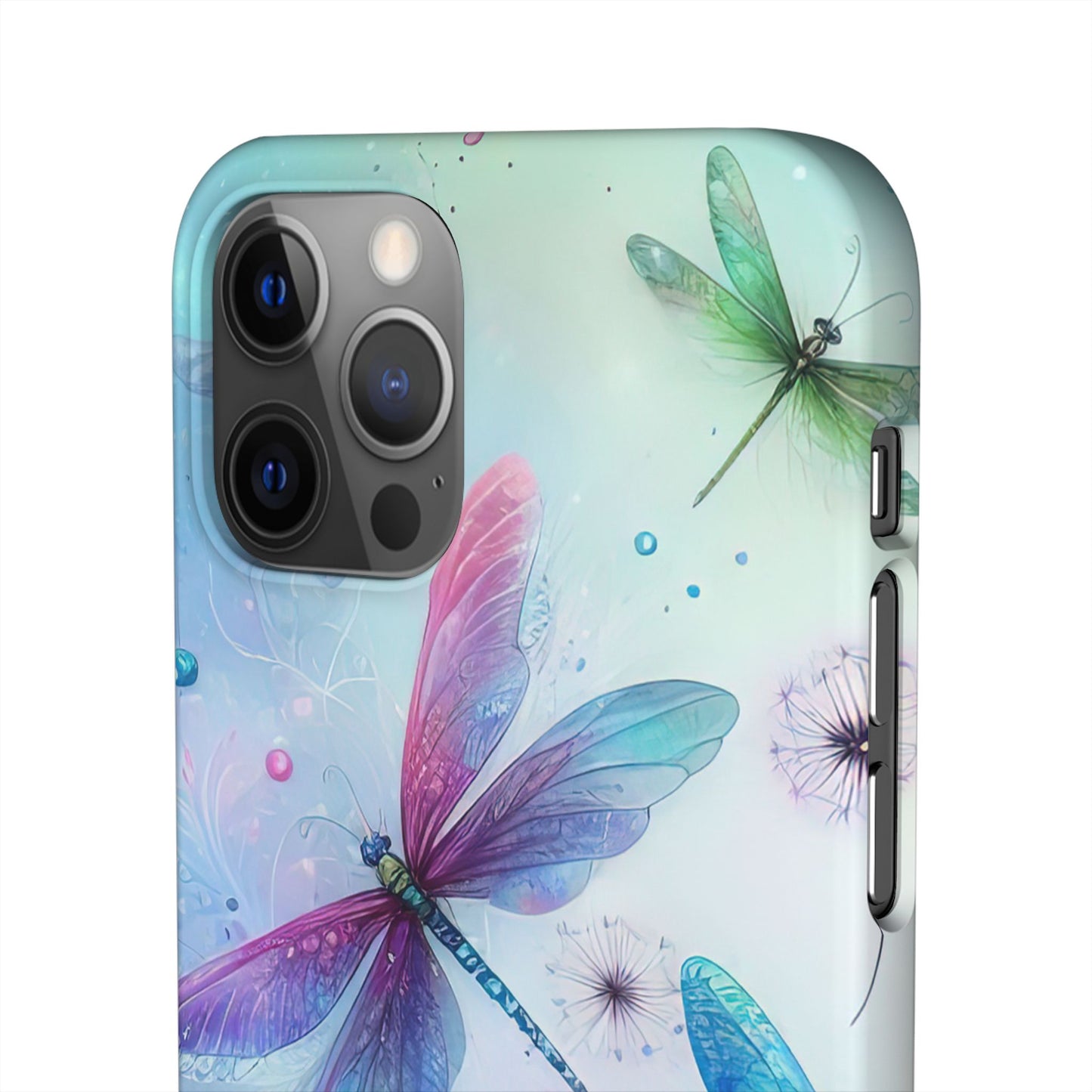 Watercolor Pastel Dragonflies Snap Cases