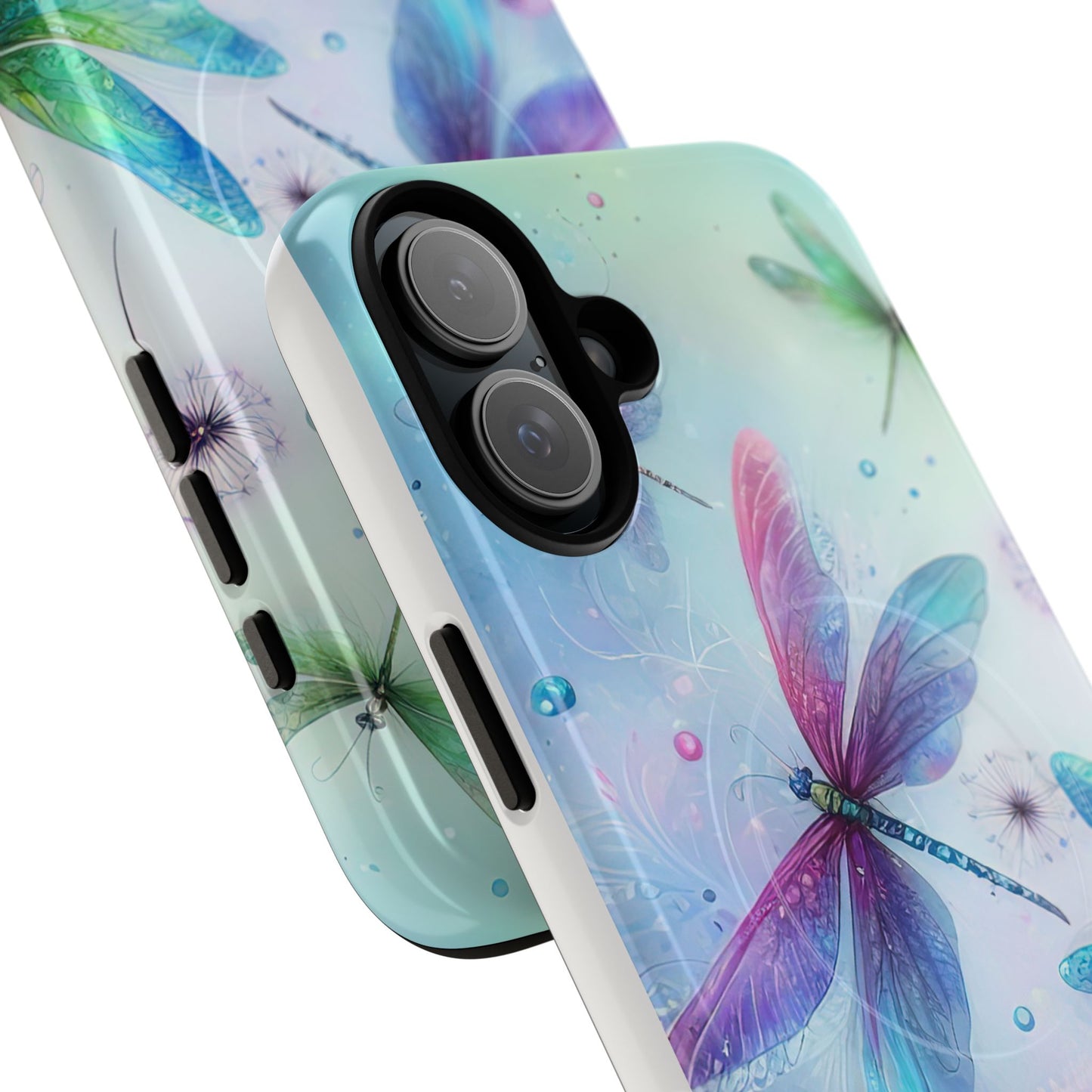 Magnetic Cases - Pastel Watercolor Dragonflies Design