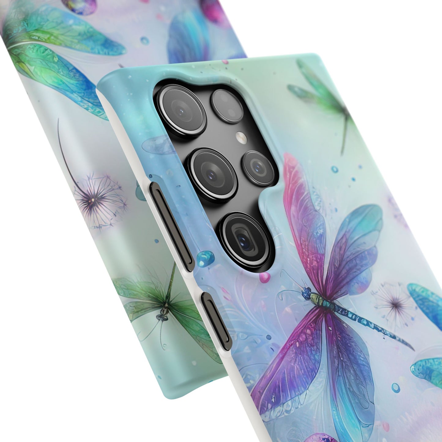 Watercolor Pastel Dragonflies Snap Cases