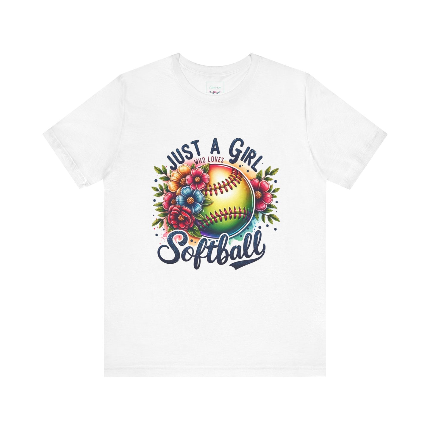 Just a girl who loves softball t-shirt