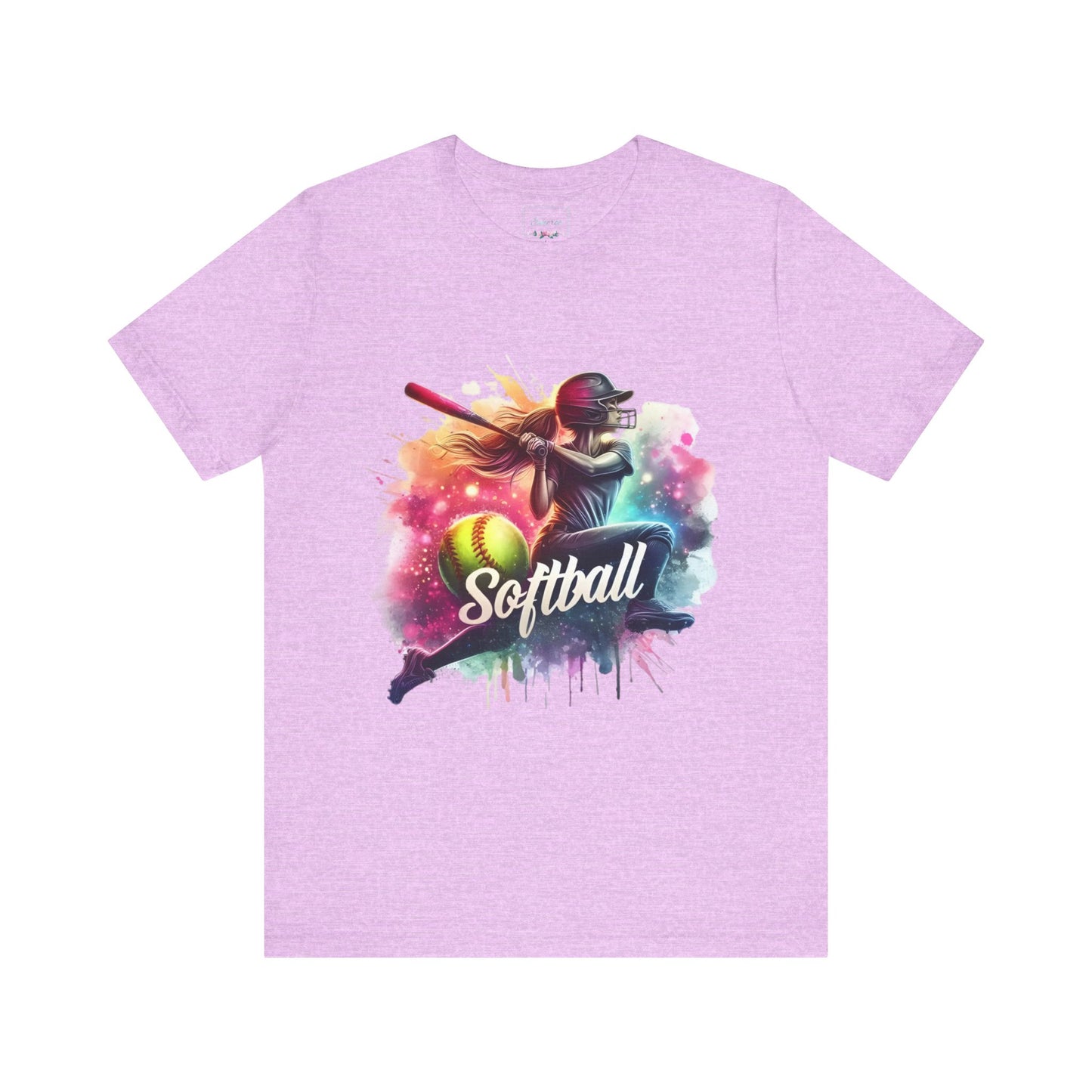 Paint splashed softball swing Jersey Tee