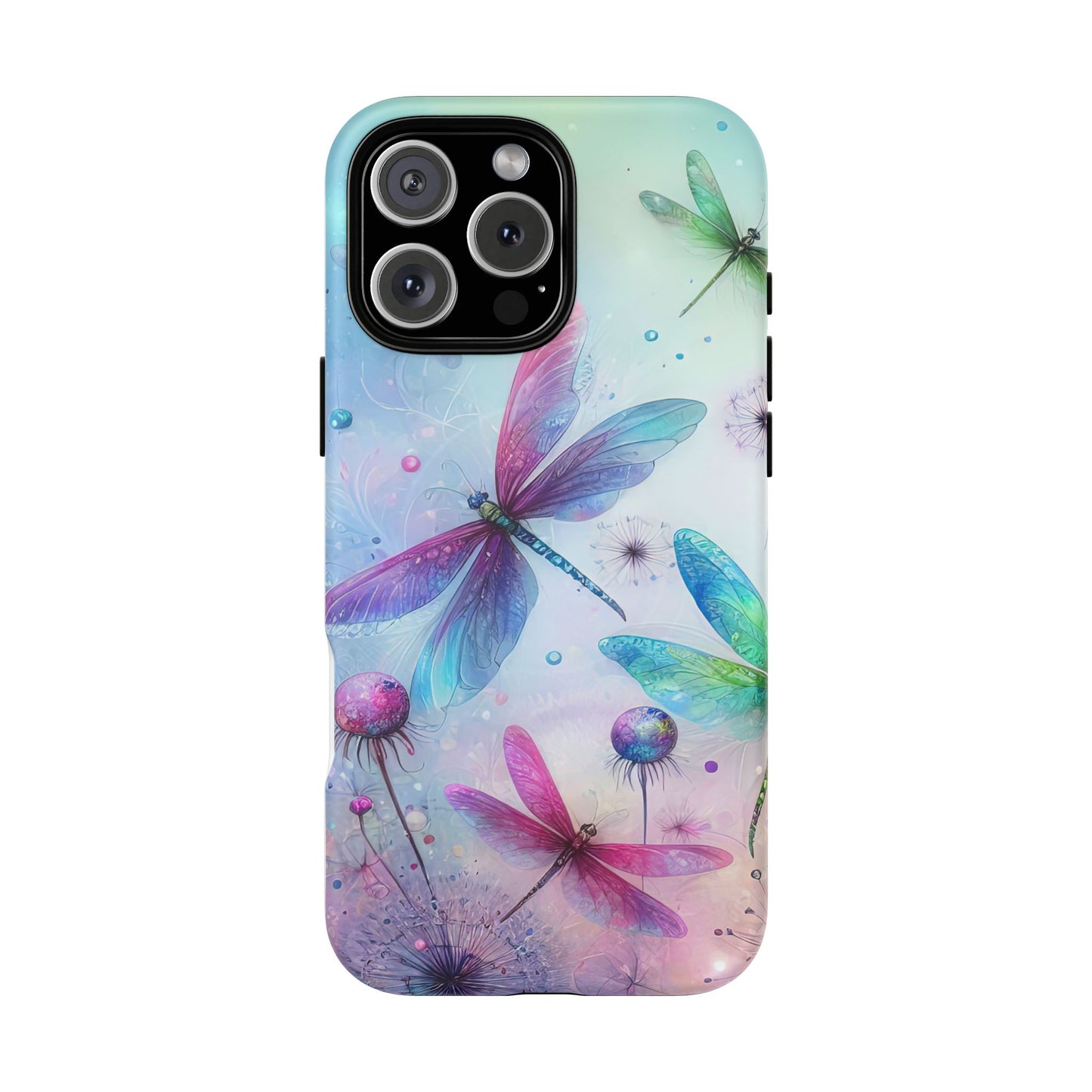 Magnetic Cases - Pastel Watercolor Dragonflies Design