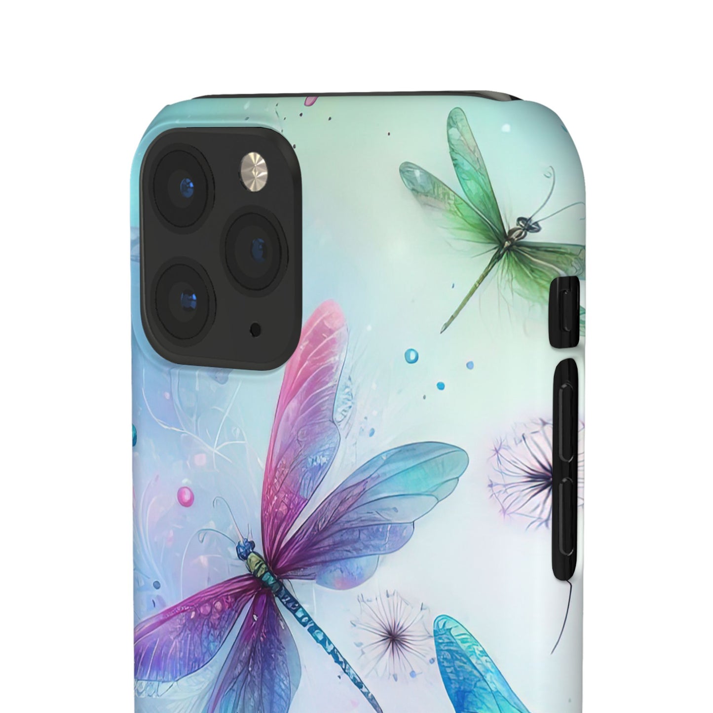 Watercolor Pastel Dragonflies Snap Cases