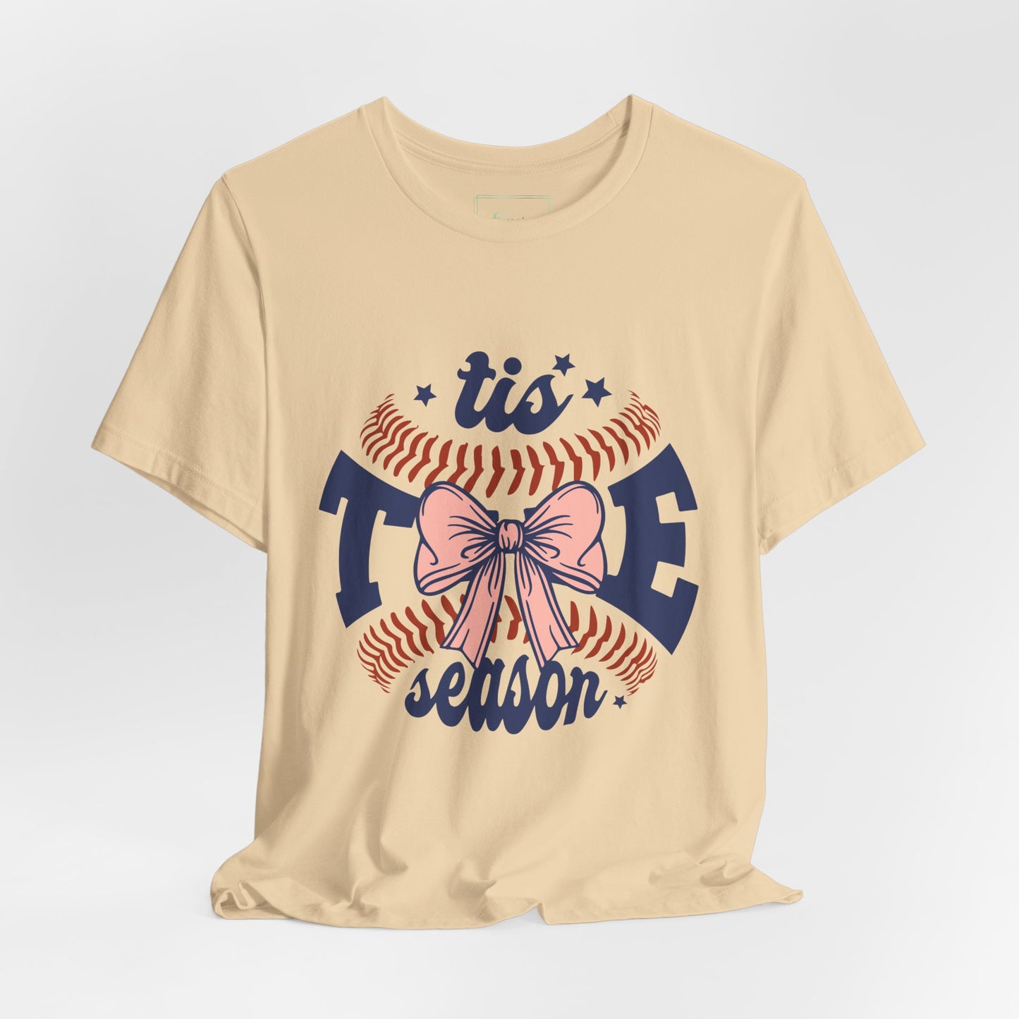 "Tis Tee Season Unisex Jersey Short Sleeve Tee - Perfect for Baseball Lovers"