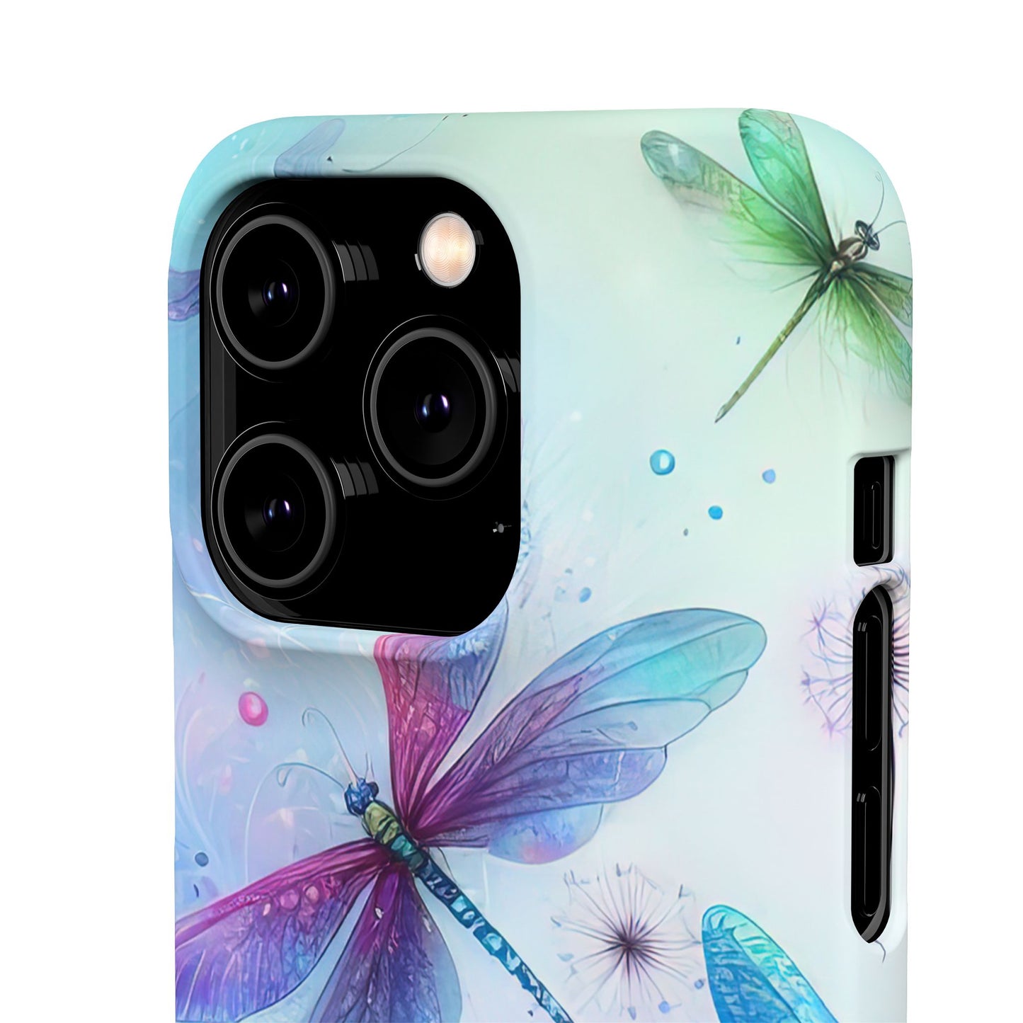 Watercolor Pastel Dragonflies Snap Cases