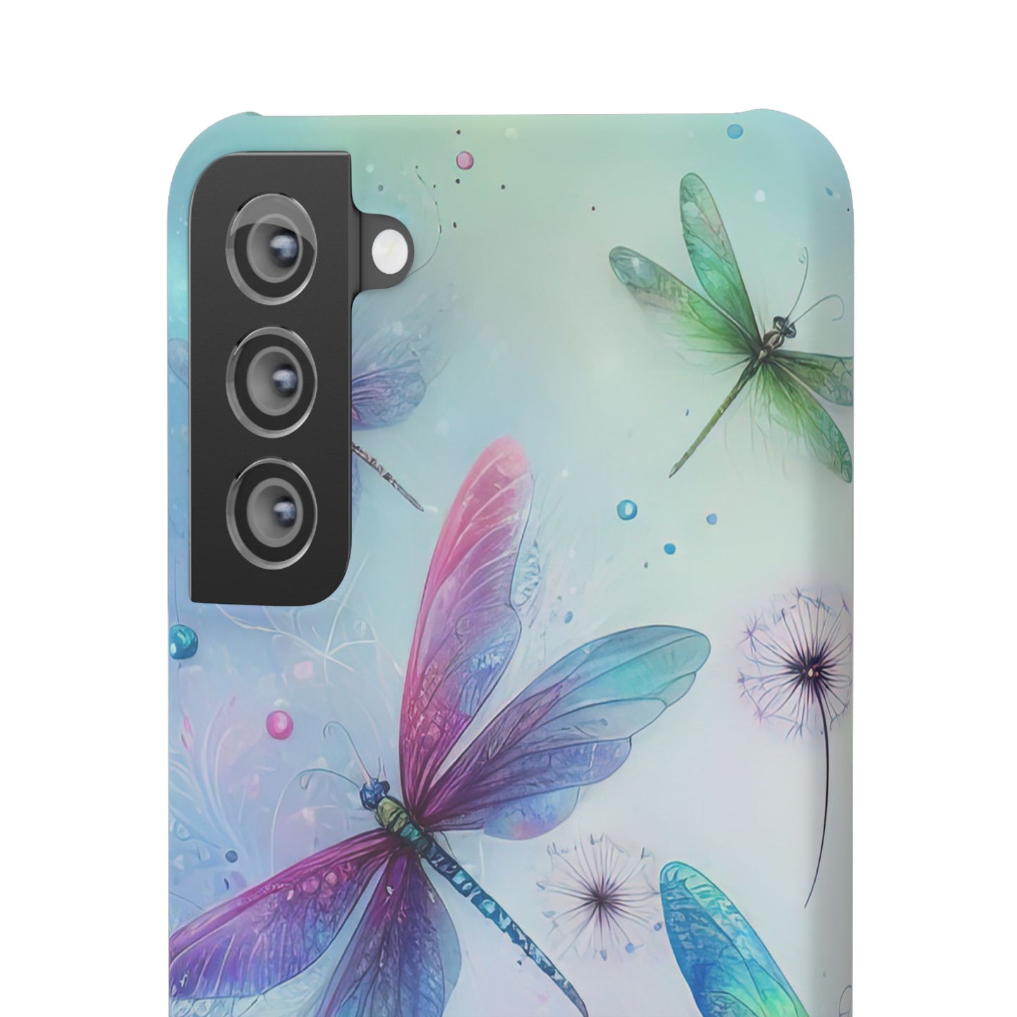 Watercolor Pastel Dragonflies Snap Cases