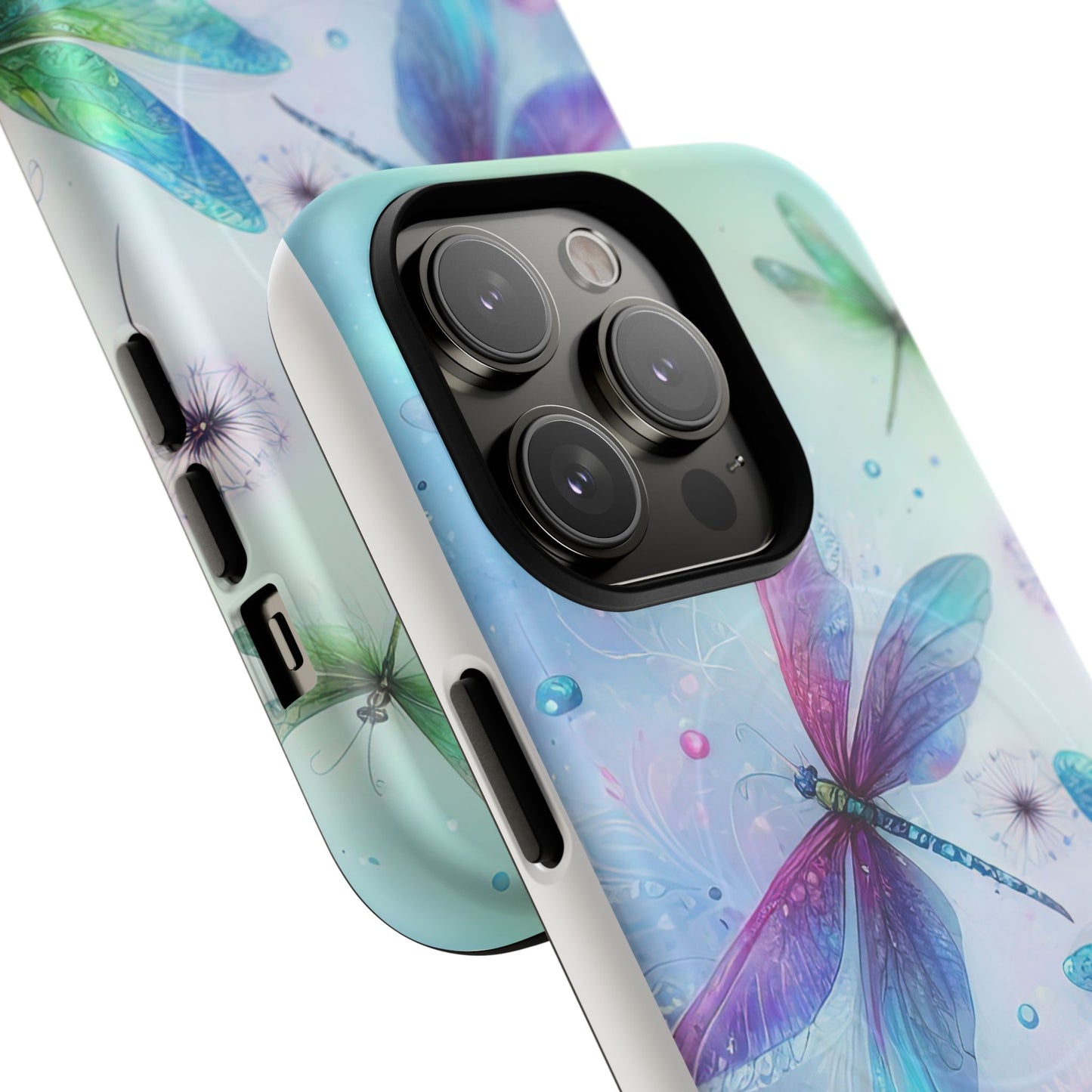 Magnetic Cases - Pastel Watercolor Dragonflies Design
