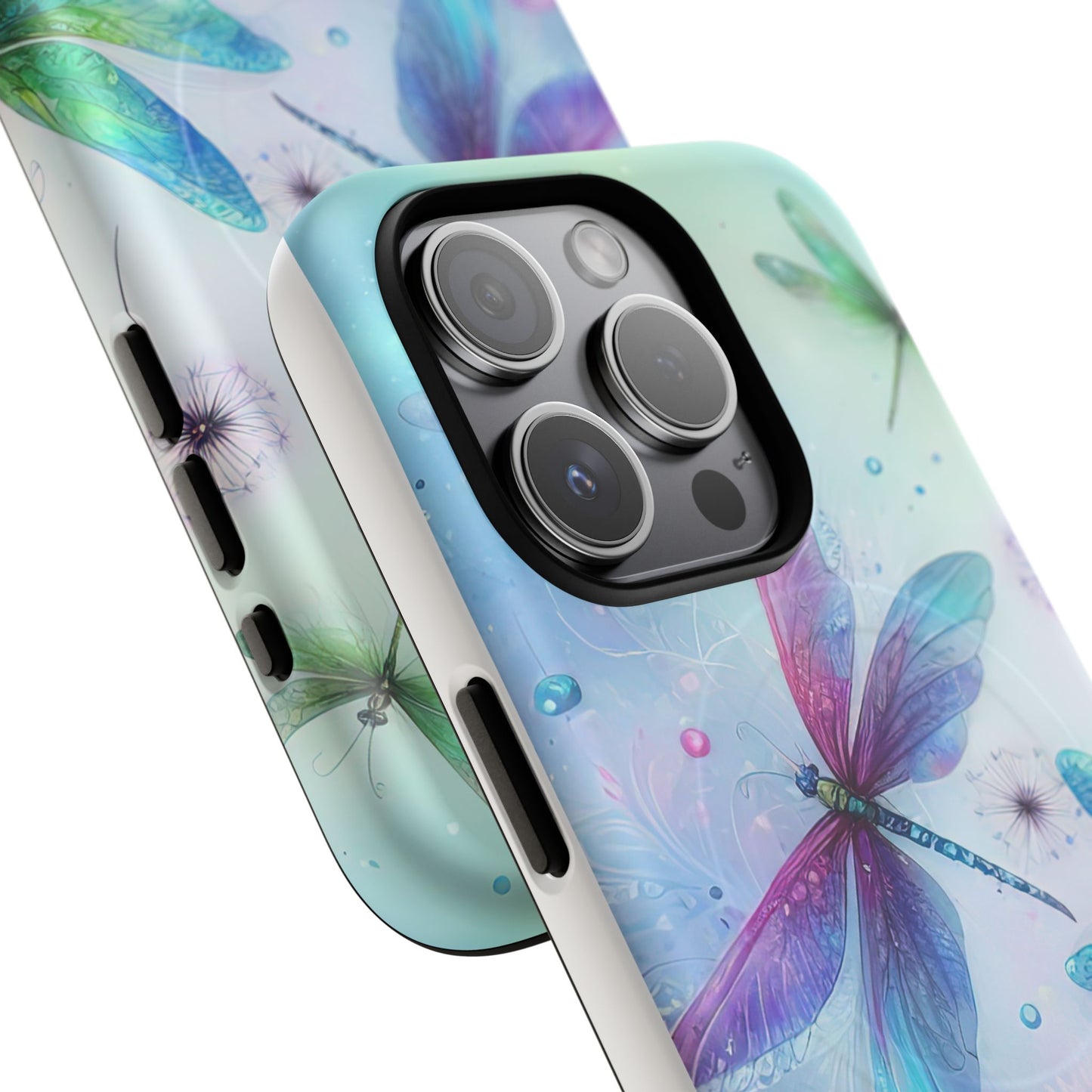 Magnetic Cases - Pastel Watercolor Dragonflies Design