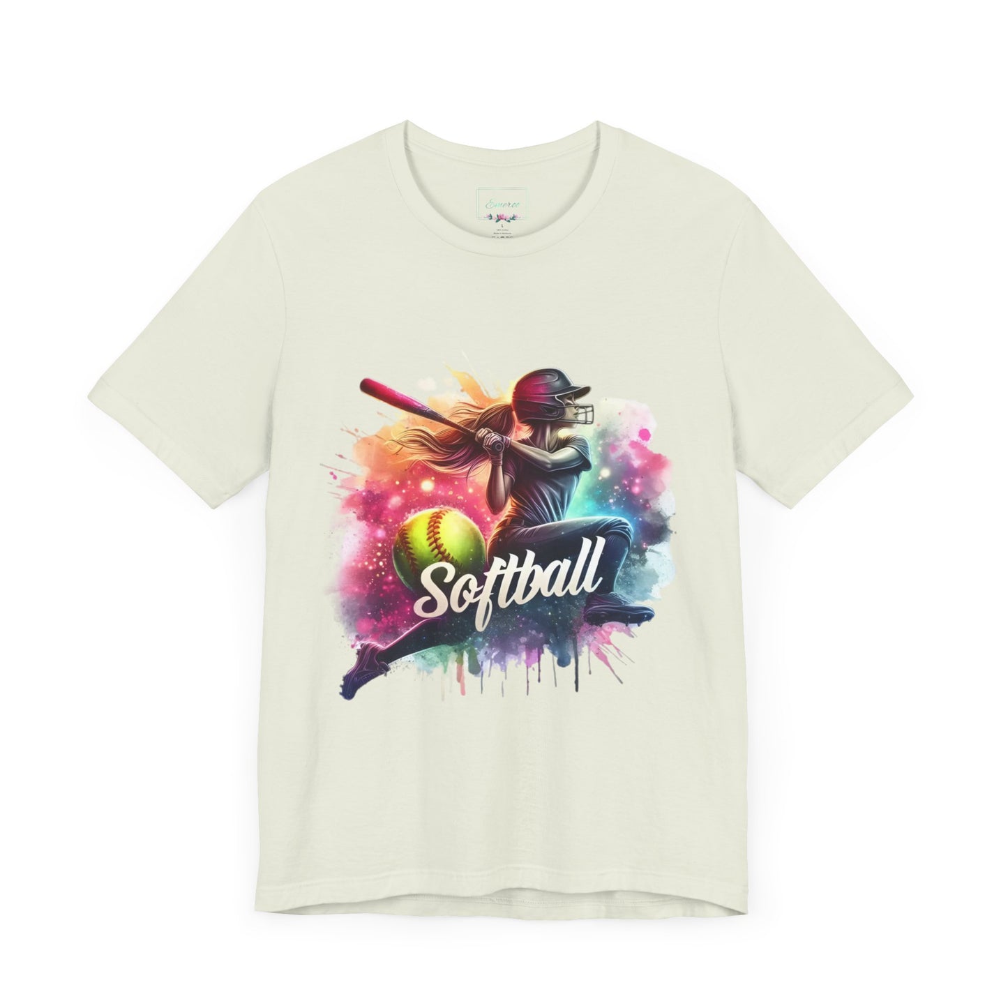 Paint splashed softball swing Jersey Tee
