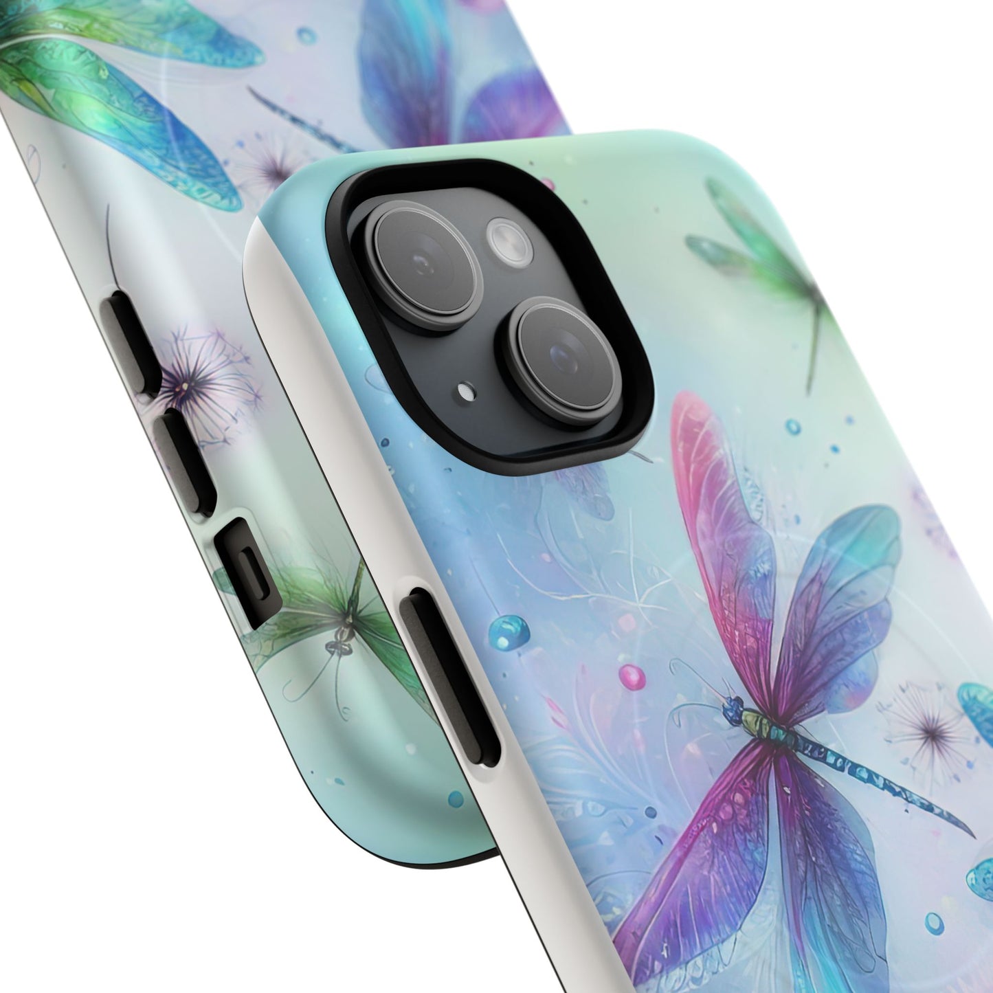 Magnetic Cases - Pastel Watercolor Dragonflies Design