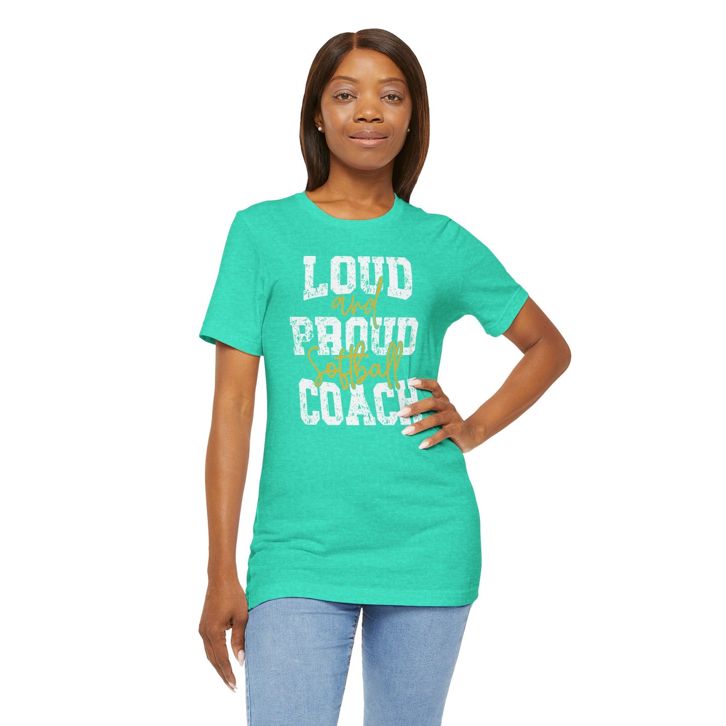 Loud and Proud Softball Coach T Shirt (1)