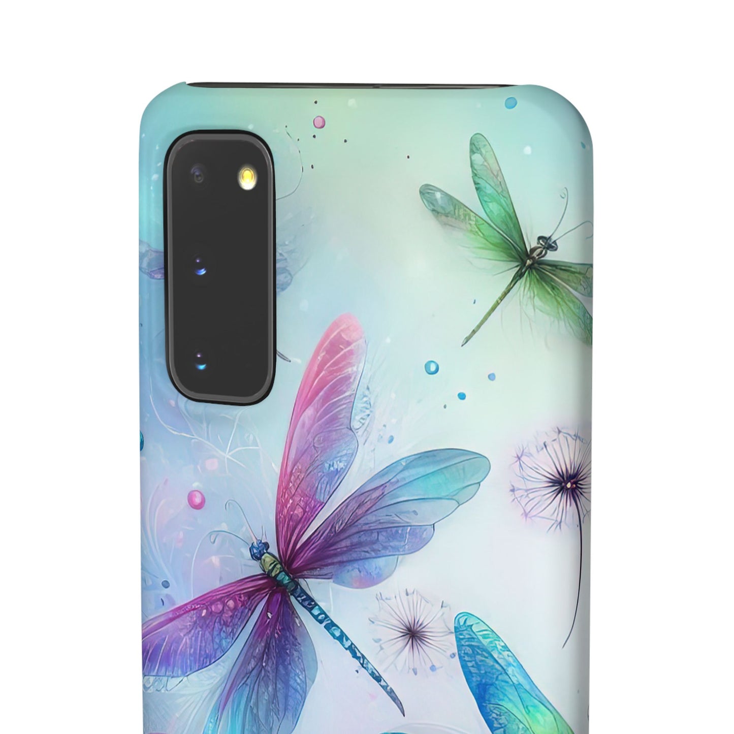 Watercolor Pastel Dragonflies Snap Cases