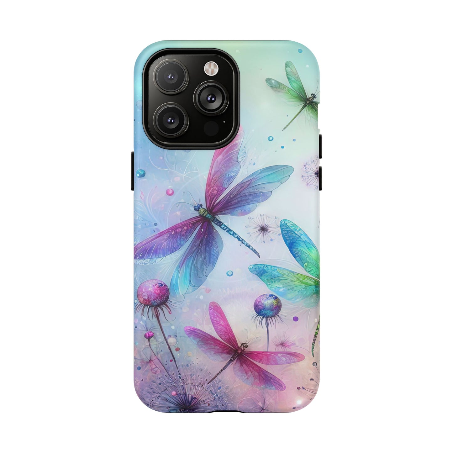 Magnetic Cases - Pastel Watercolor Dragonflies Design