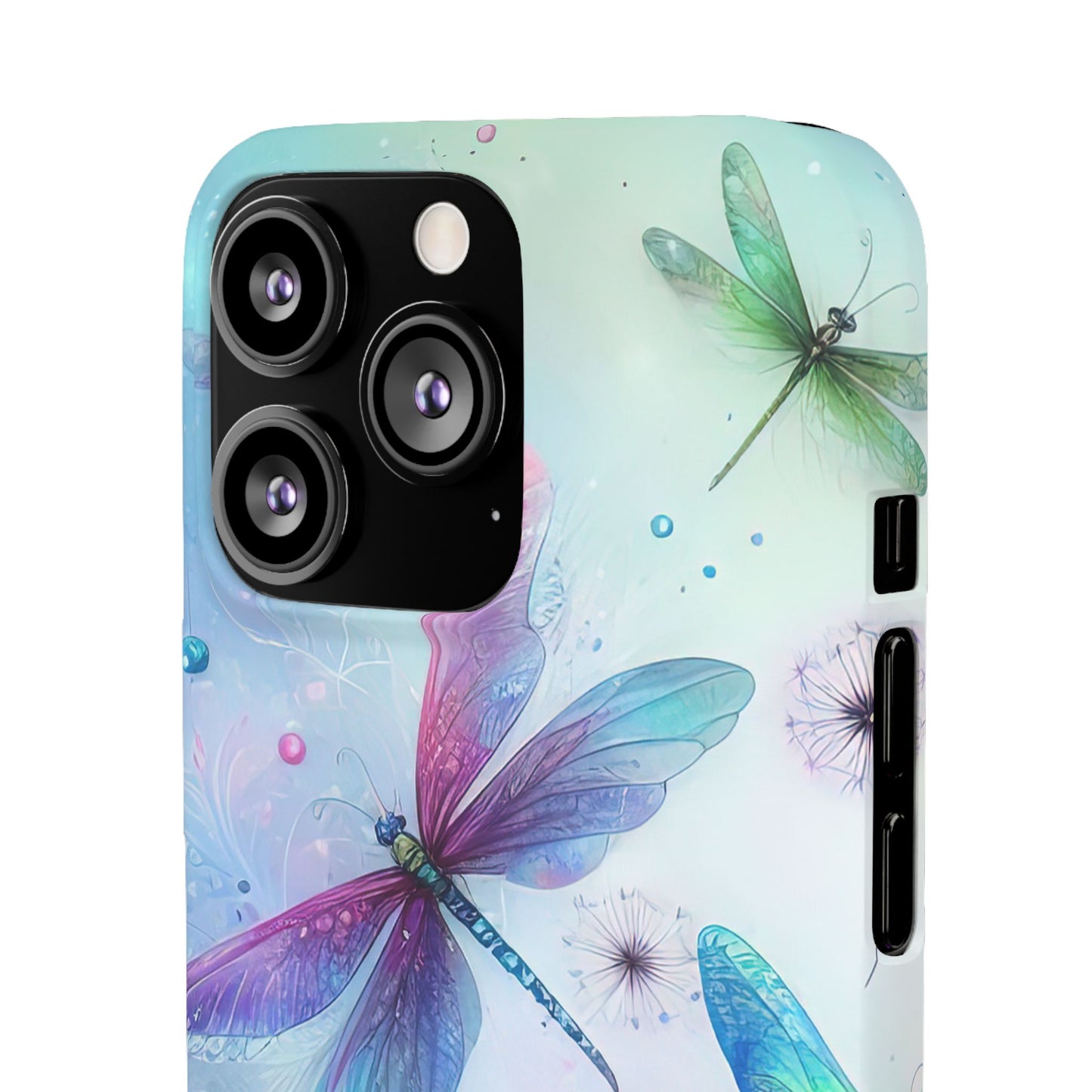 Watercolor Pastel Dragonflies Snap Cases