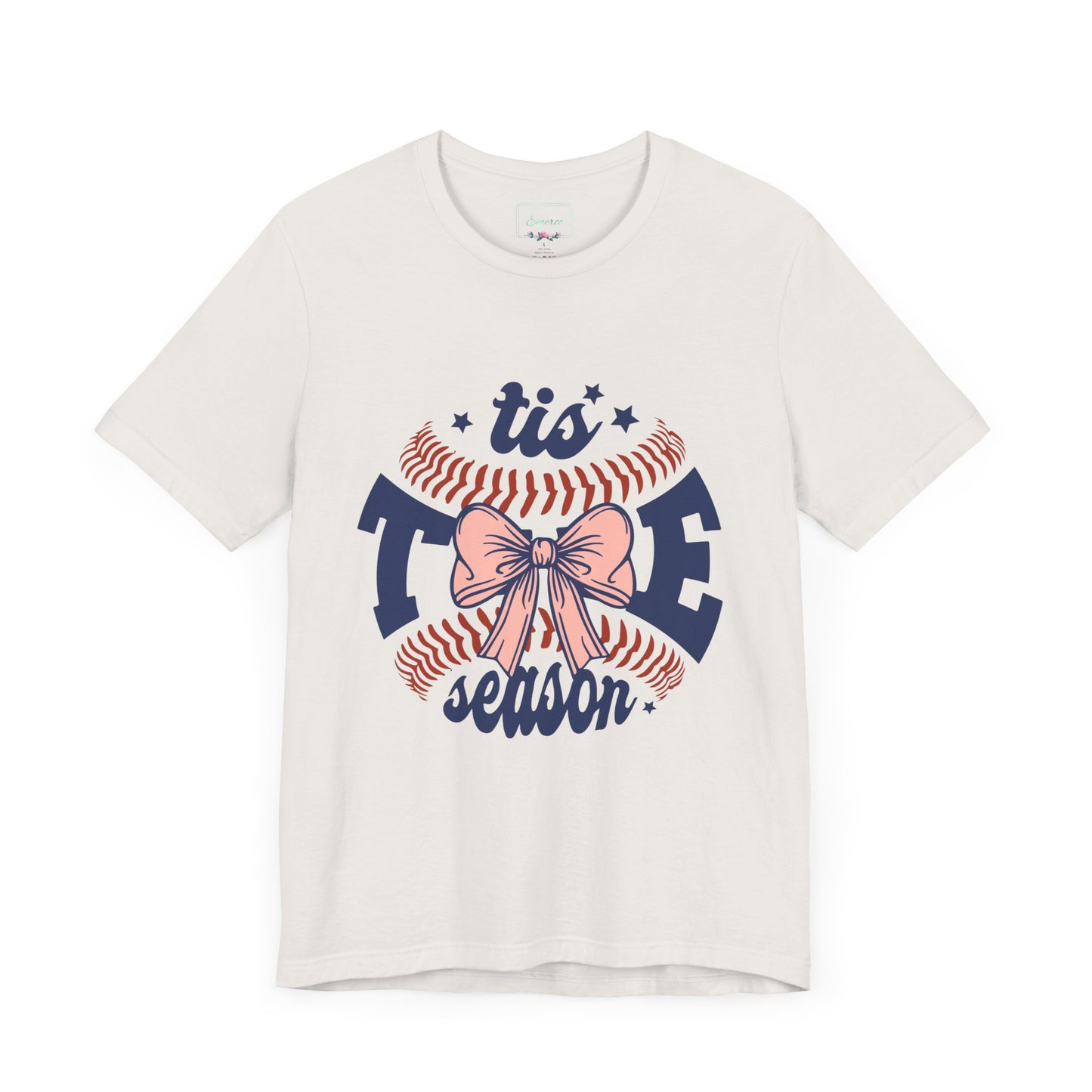 "Tis Tee Season Unisex Jersey Short Sleeve Tee - Perfect for Baseball Lovers"
