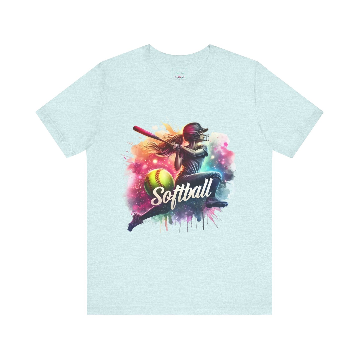 Paint splashed softball swing Jersey Tee