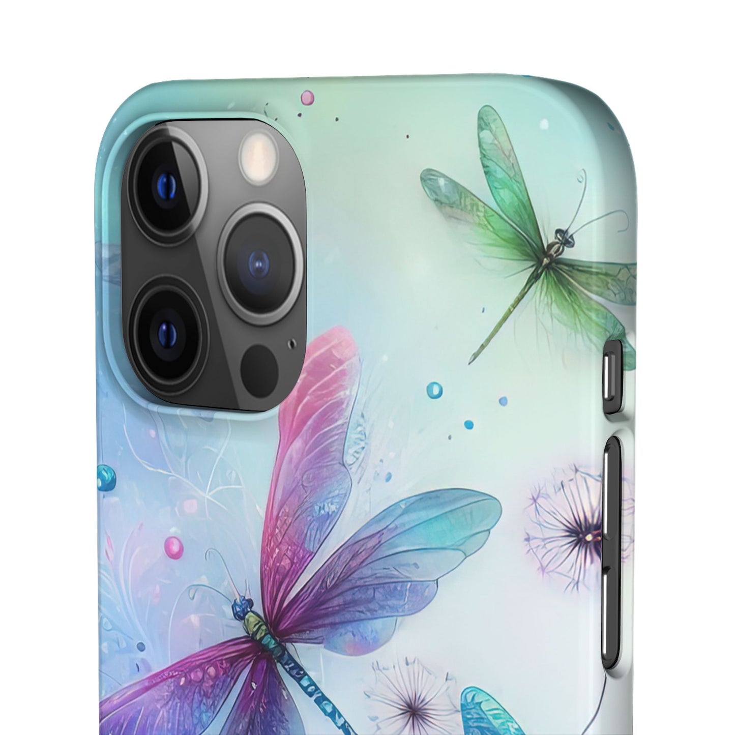 Watercolor Pastel Dragonflies Snap Cases