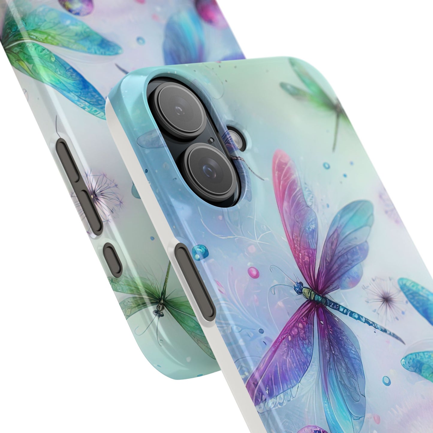 Watercolor Pastel Dragonflies Snap Cases