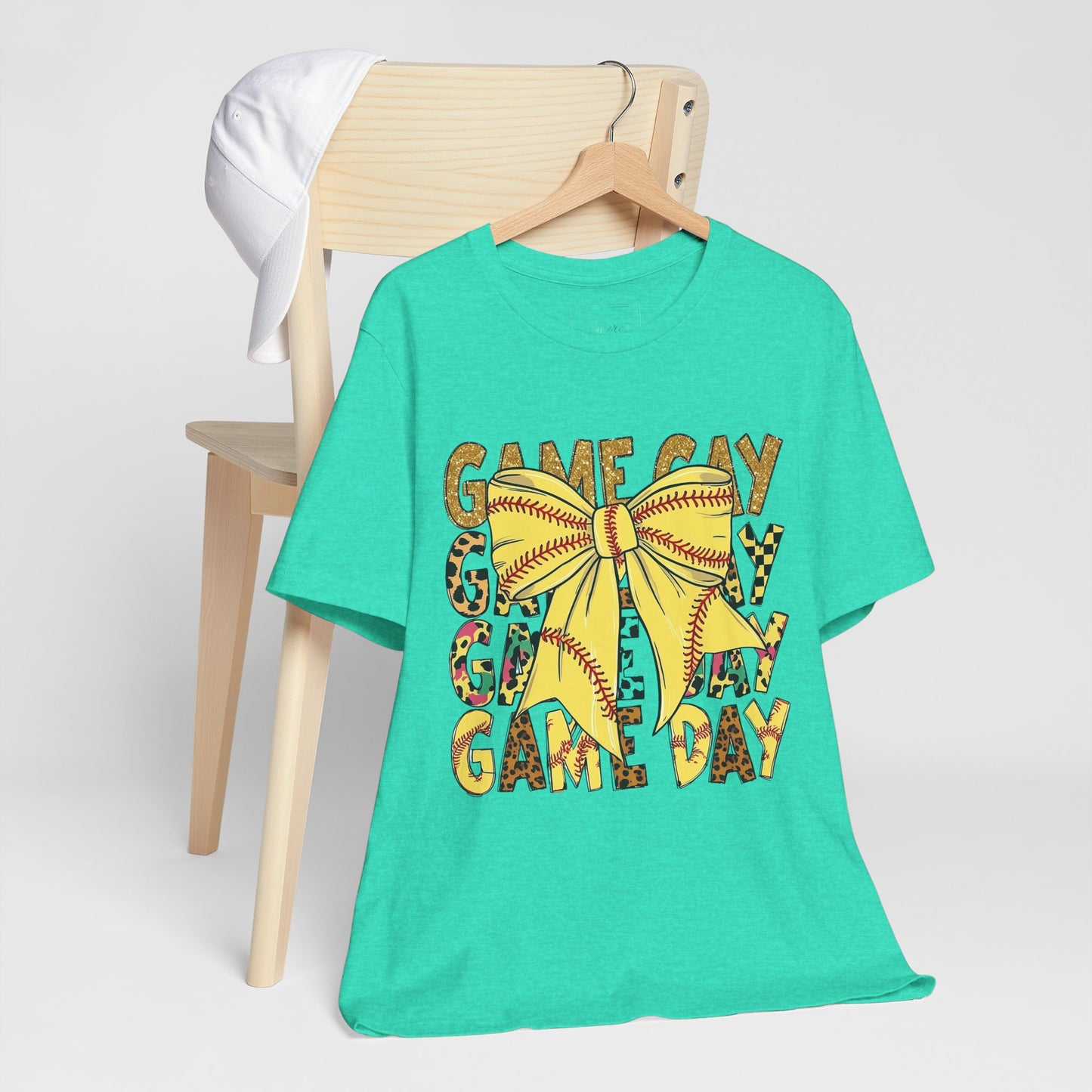 Softball Game Day Coquette Bow T Shirt