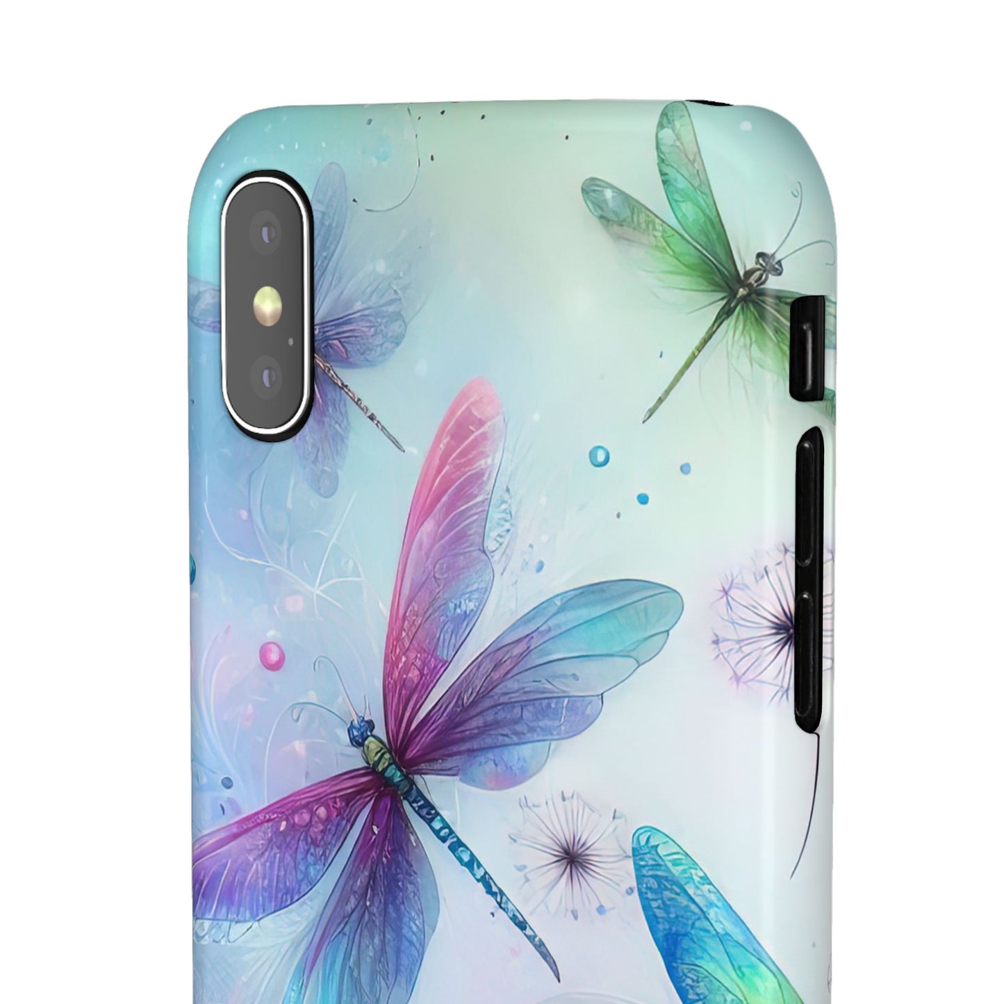 Watercolor Pastel Dragonflies Snap Cases