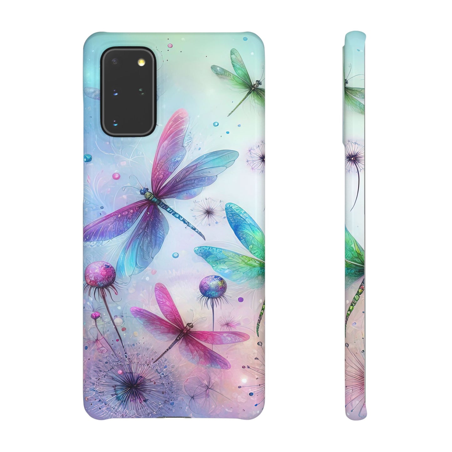 Watercolor Pastel Dragonflies Snap Cases