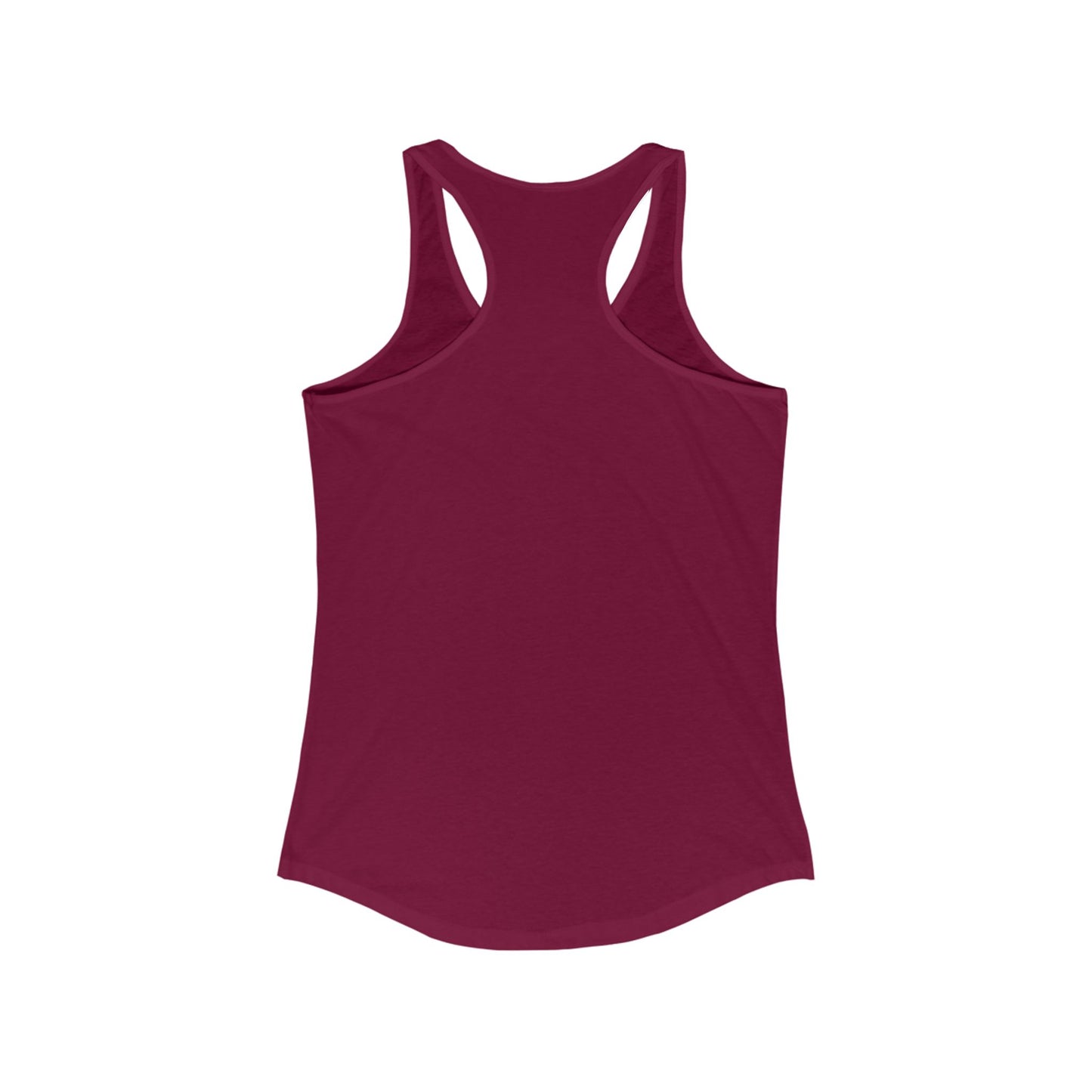 Women's Racerback Tank Softball Coach Hearts Baseball (White)