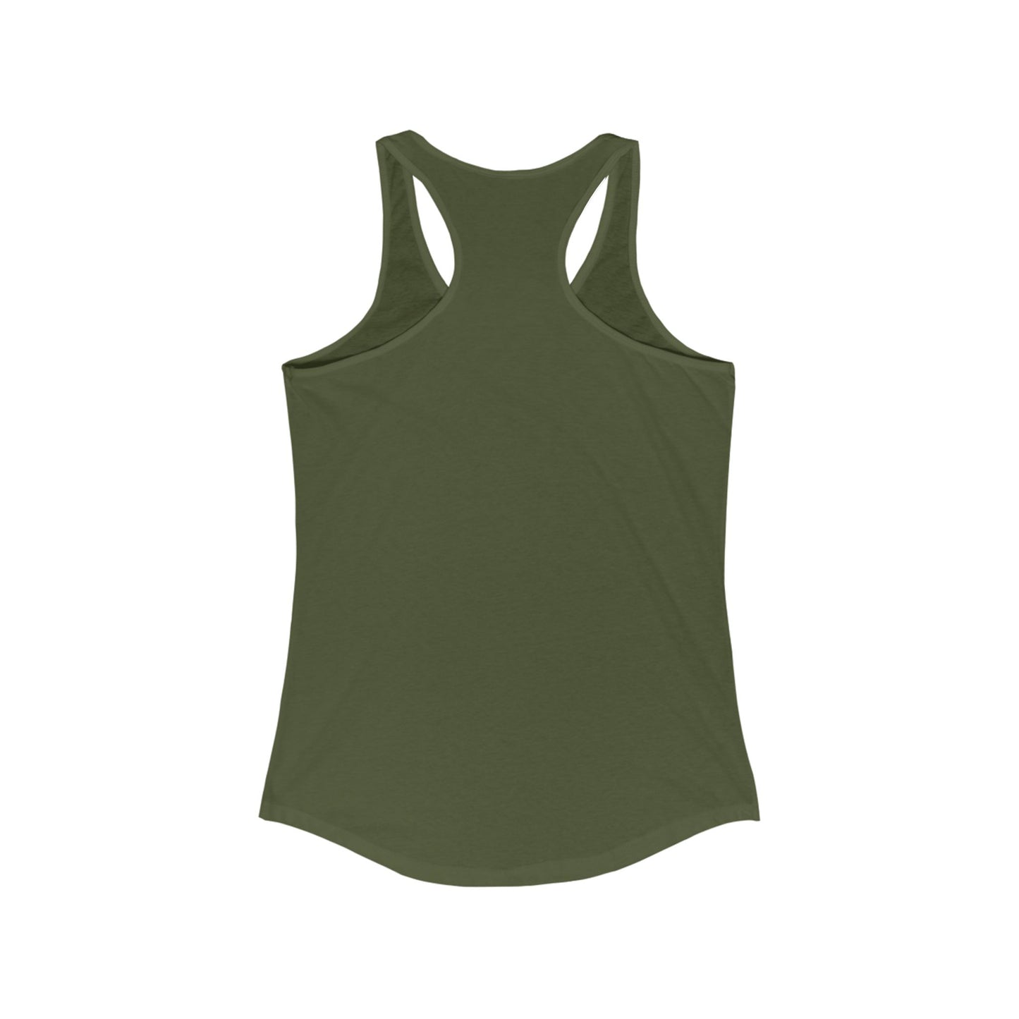 Women's Racerback Tank Softball Coach Hearts Baseball (White)