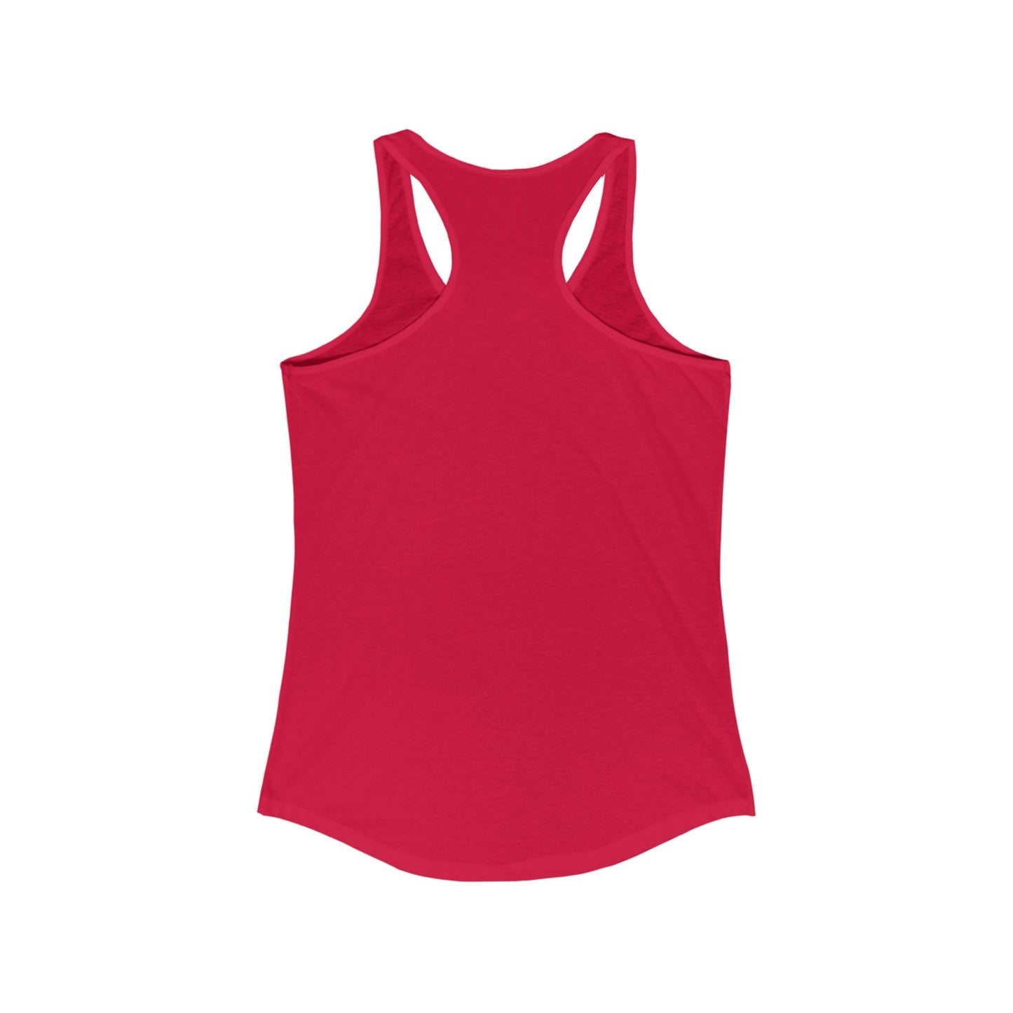 Women's Racerback Tank Softball Coach Hearts Baseball (White)