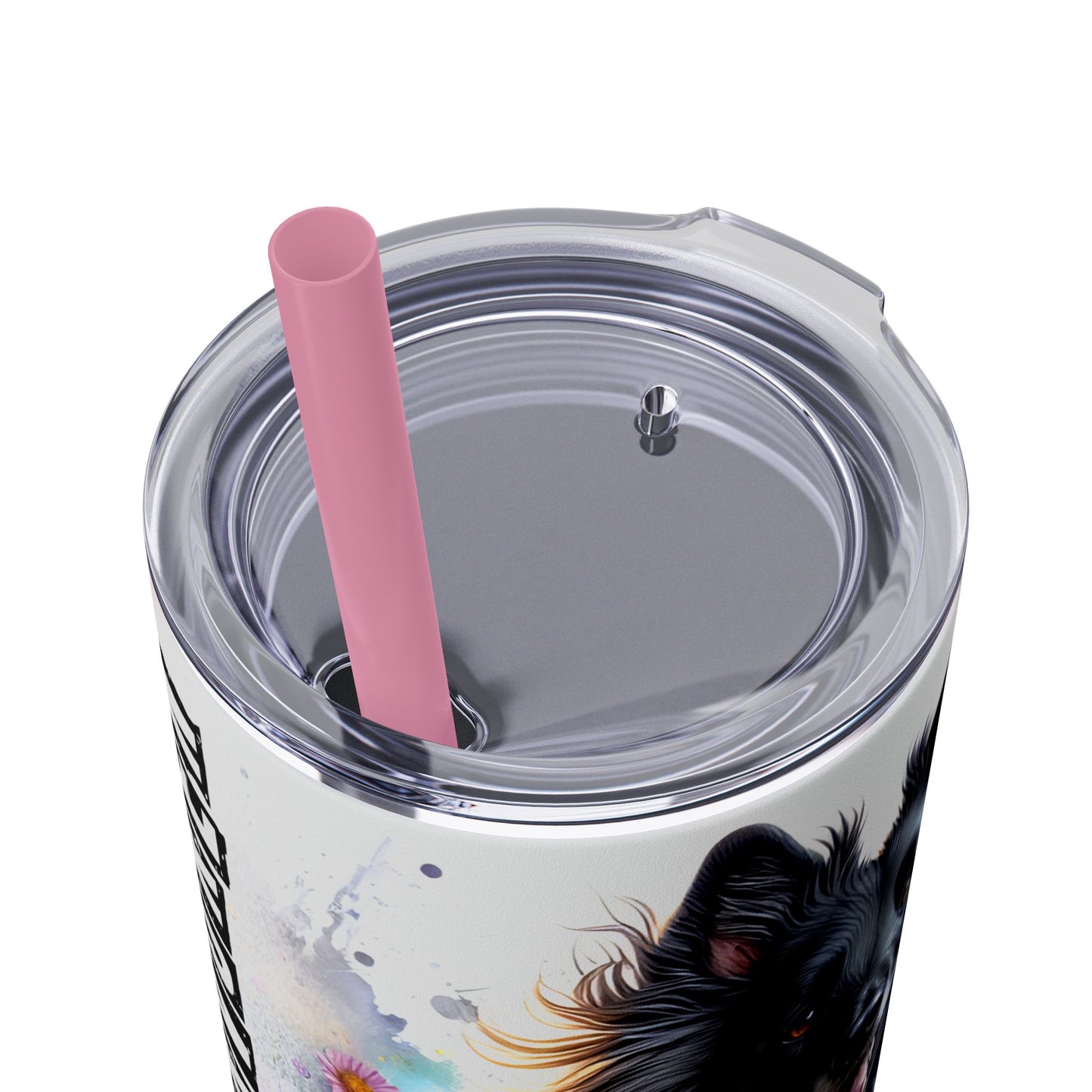 Belgian Tervuren Skinny Tumbler with Straw, 20oz