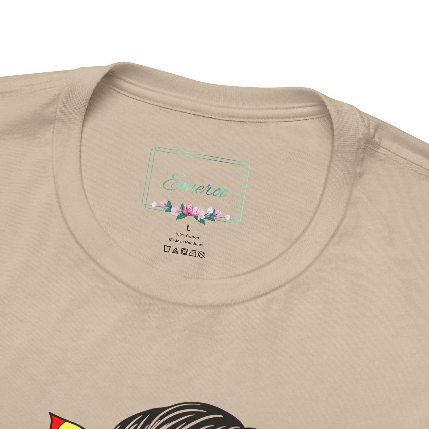 Softball Mom Messy Bun and Glasses T Shirt (Light)