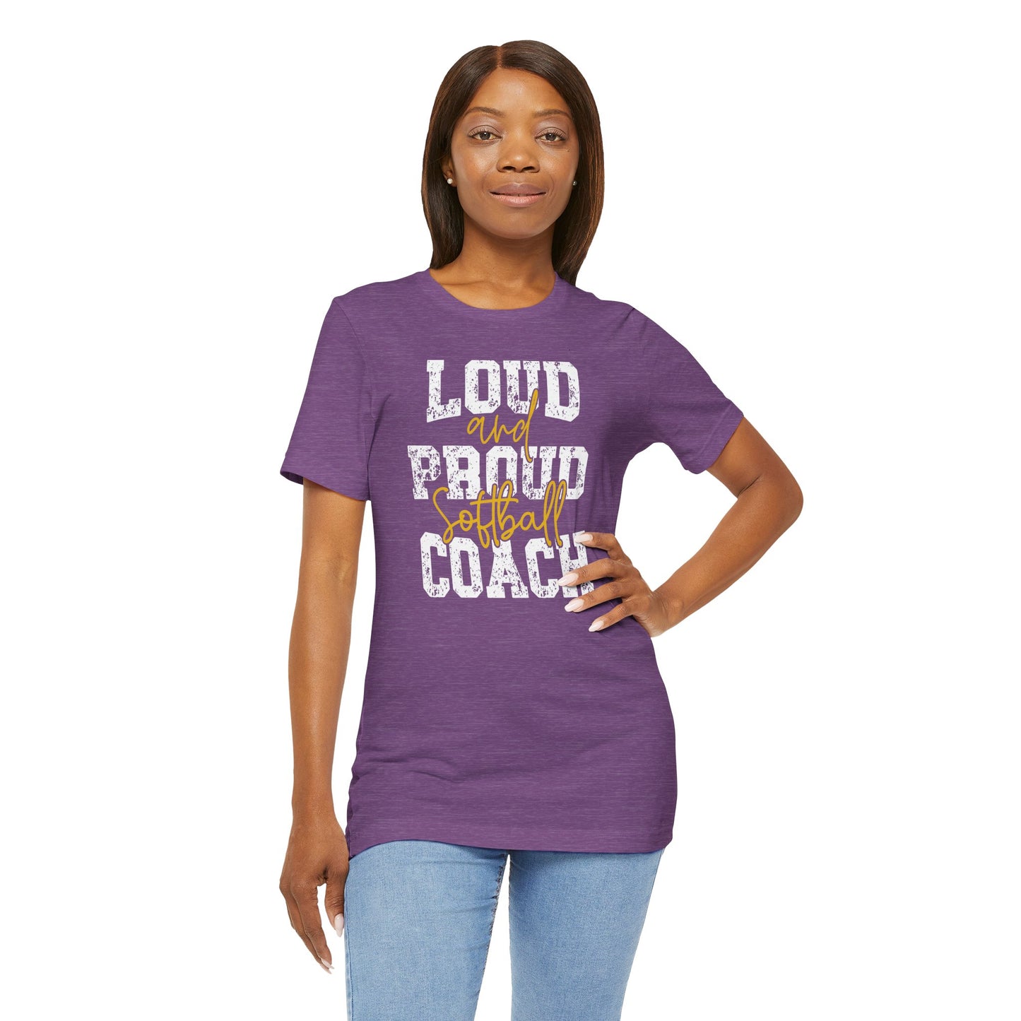 Loud and Proud Softball Coach T Shirt (1)