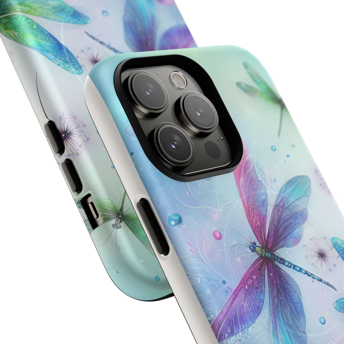 Magnetic Cases - Pastel Watercolor Dragonflies Design