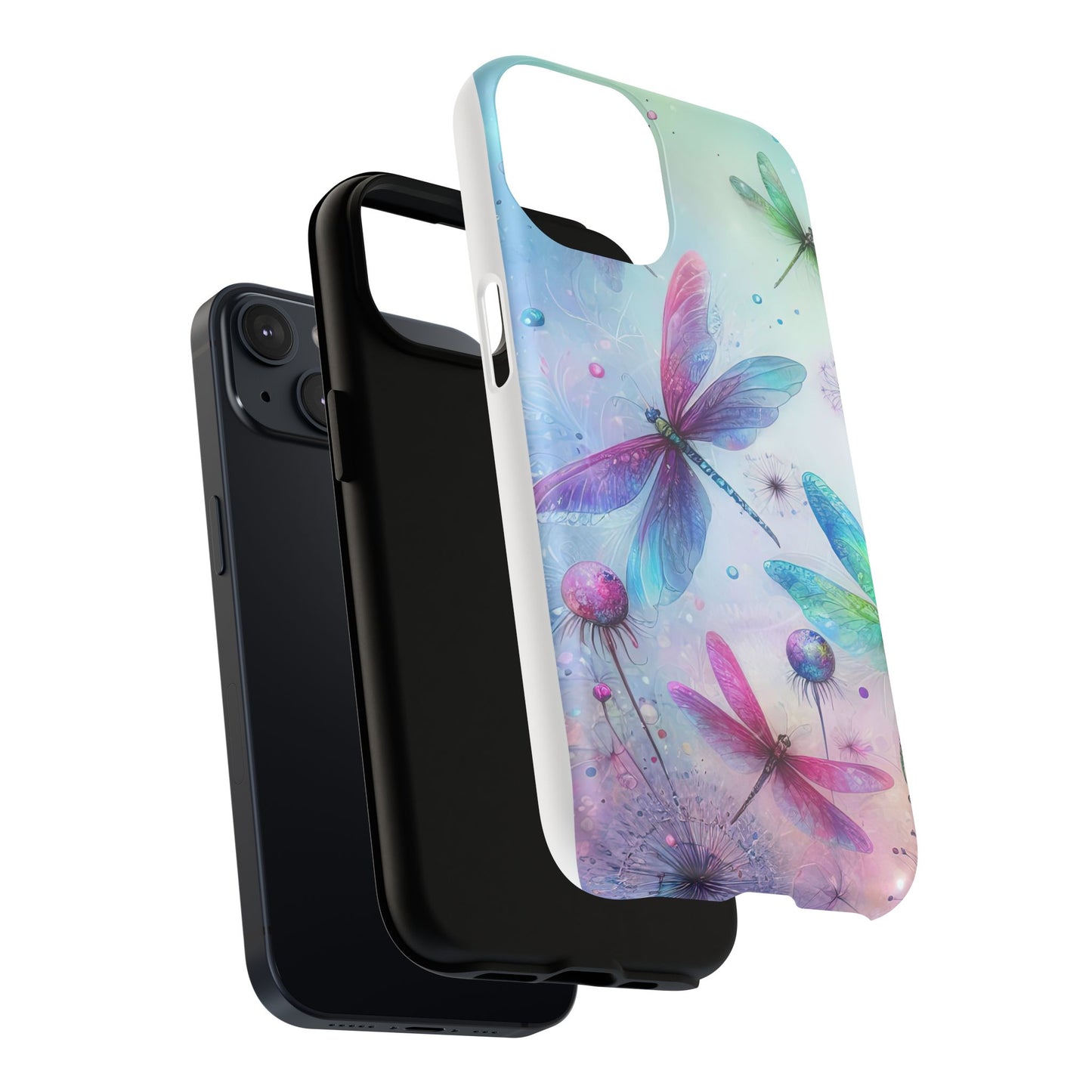 Magnetic Cases - Pastel Watercolor Dragonflies Design