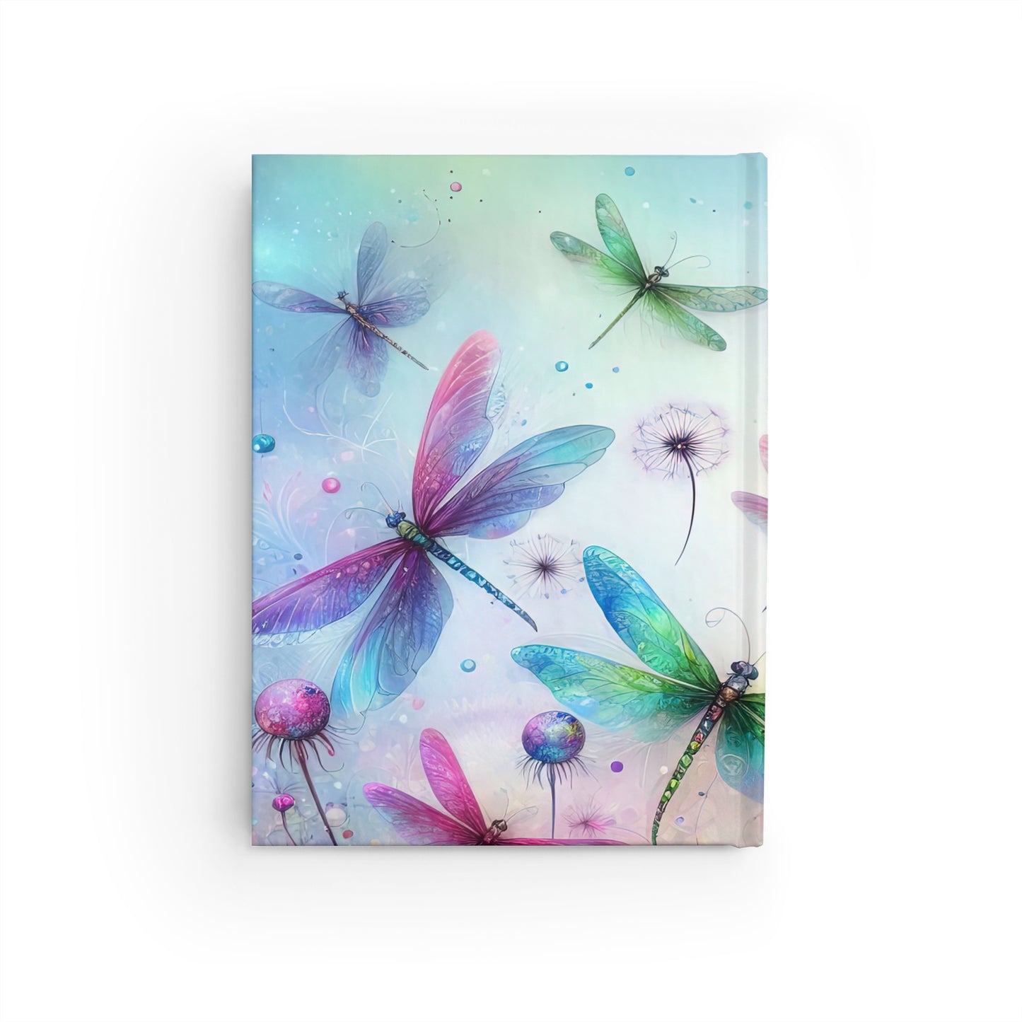 Watercolor Dragonflies Ruled Line Journal